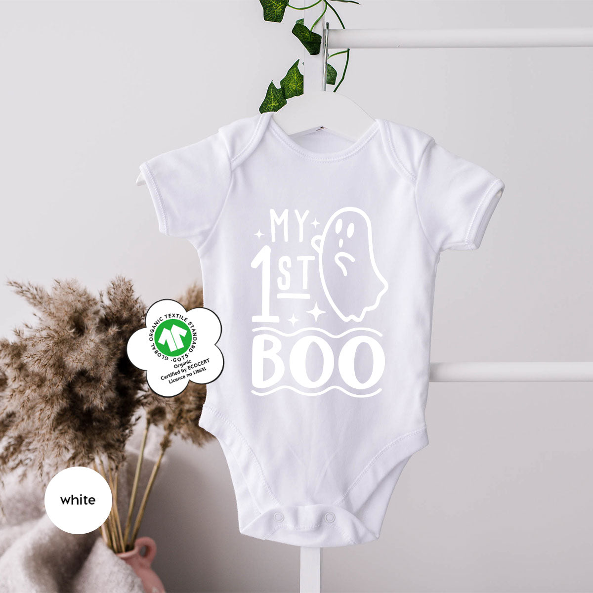 Halloween Baby Onesie®, Ghost Baby Clothes, Halloween Newborn Gifts, Spooky Season Kids Shirts, My First Boo T-Shirt, Baby Boy Bodysuit