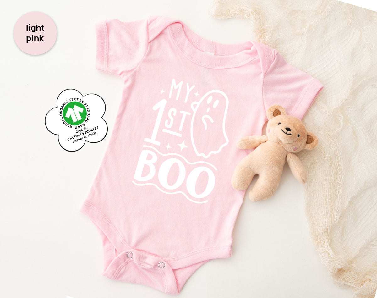 Halloween Baby Onesie®, Ghost Baby Clothes, Halloween Newborn Gifts, Spooky Season Kids Shirts, My First Boo T-Shirt, Baby Boy Bodysuit