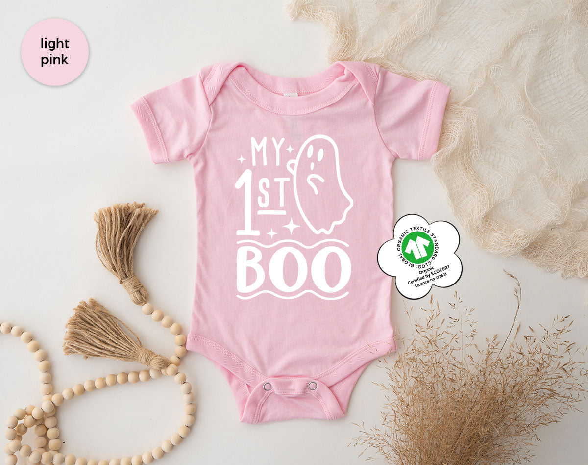 Halloween Baby Onesie®, Ghost Baby Clothes, Halloween Newborn Gifts, Spooky Season Kids Shirts, My First Boo T-Shirt, Baby Boy Bodysuit
