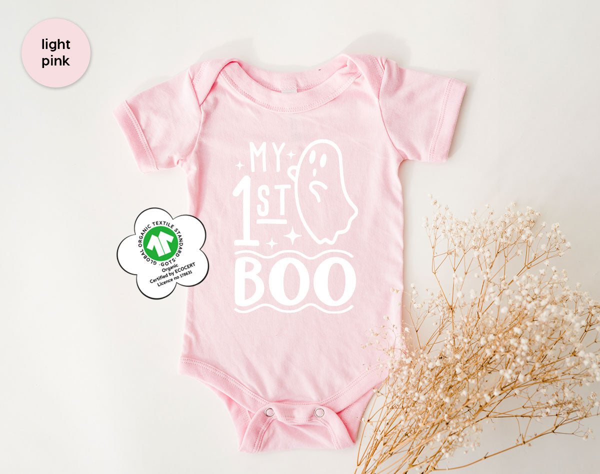 Halloween Baby Onesie®, Ghost Baby Clothes, Halloween Newborn Gifts, Spooky Season Kids Shirts, My First Boo T-Shirt, Baby Boy Bodysuit