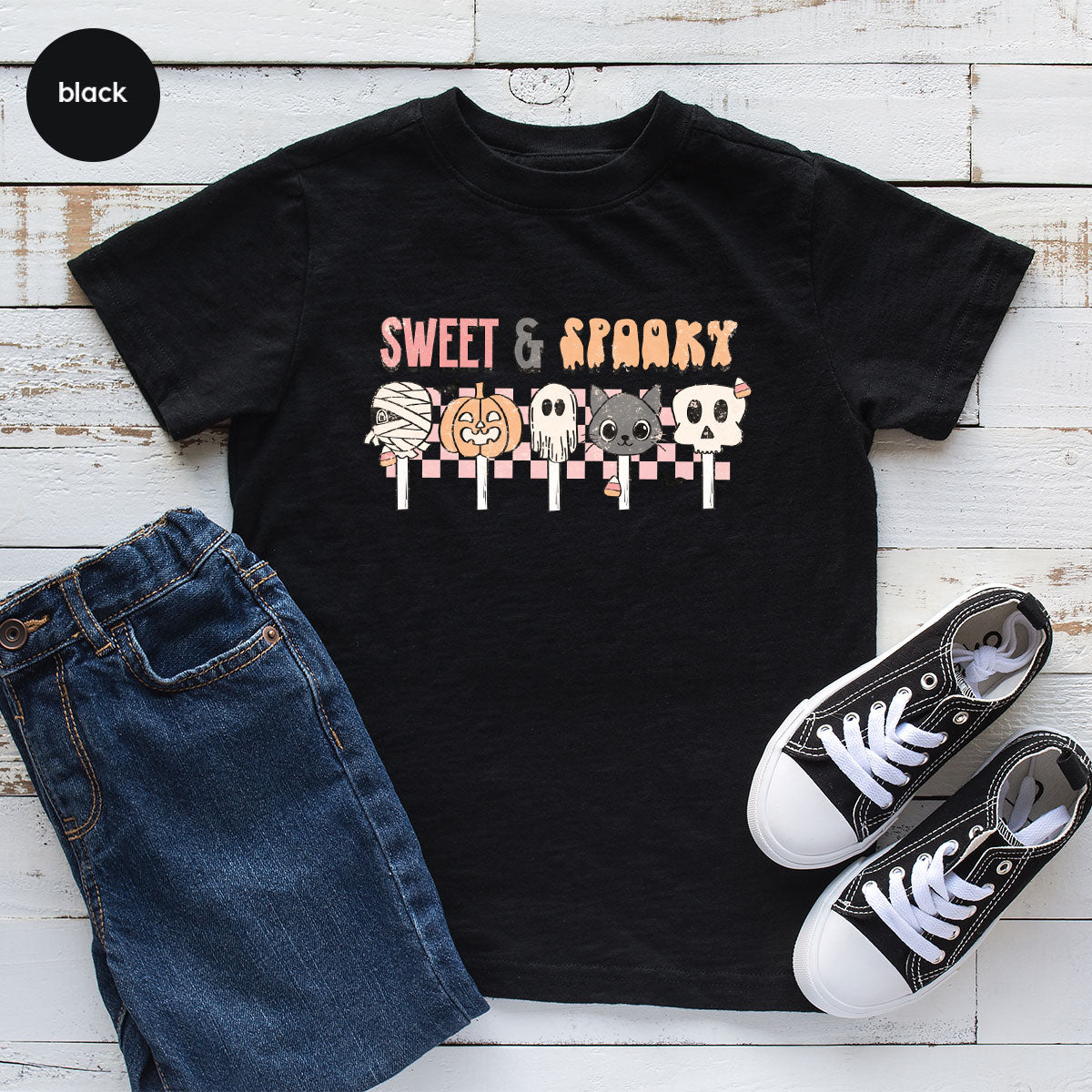Retro Pumpkin T Shirt, Vintage Cat T-Shirt, Sweet Toddler TShirt