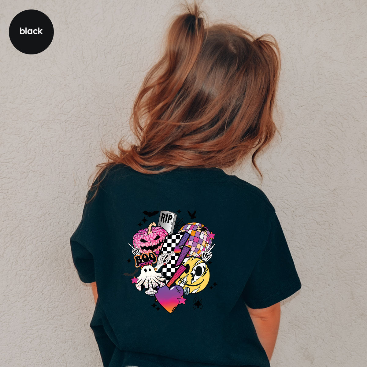 Retro Halloween Shirt, Spooky Pumpkin Shirt, Cool Checkered Outfit