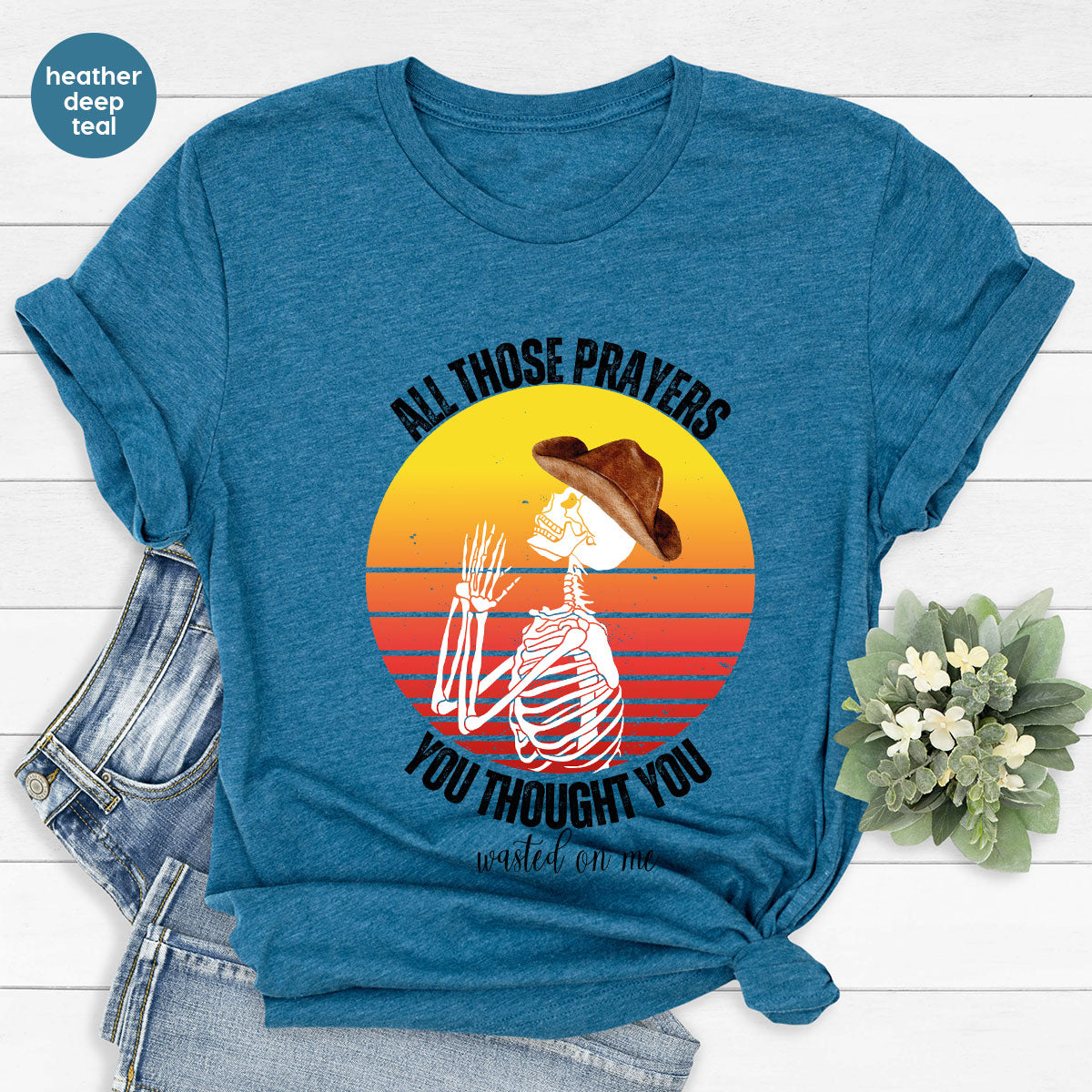 Halloween Crewneck Sweatshirt, Vintage Skeleton Shirt, Christian Vneck T Shirts