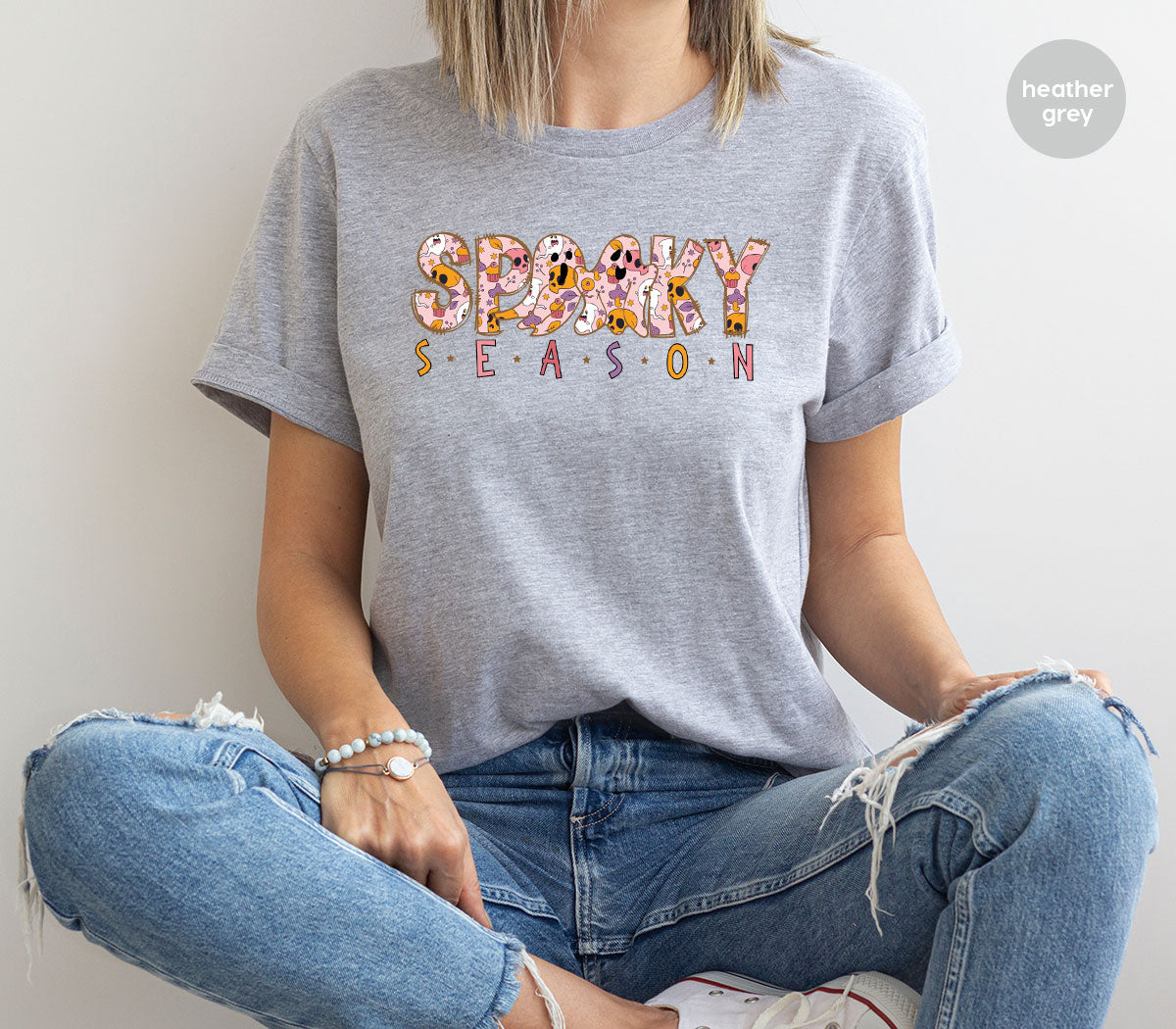 Ghost Graphic Tees, Cute Kid Halloween Shirt, Spooky Shirt