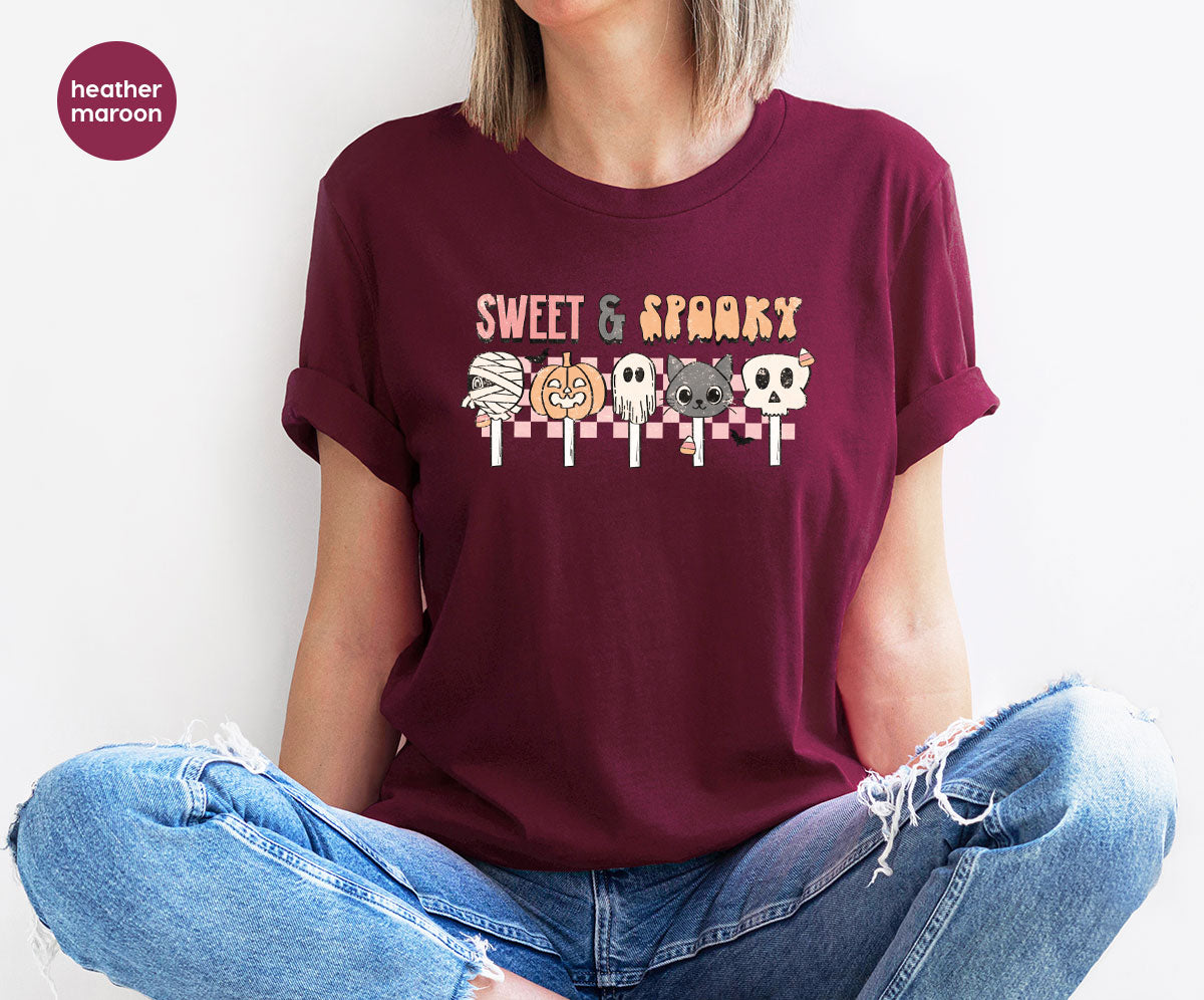 Retro Pumpkin T Shirt, Vintage Cat T-Shirt, Sweet Toddler TShirt