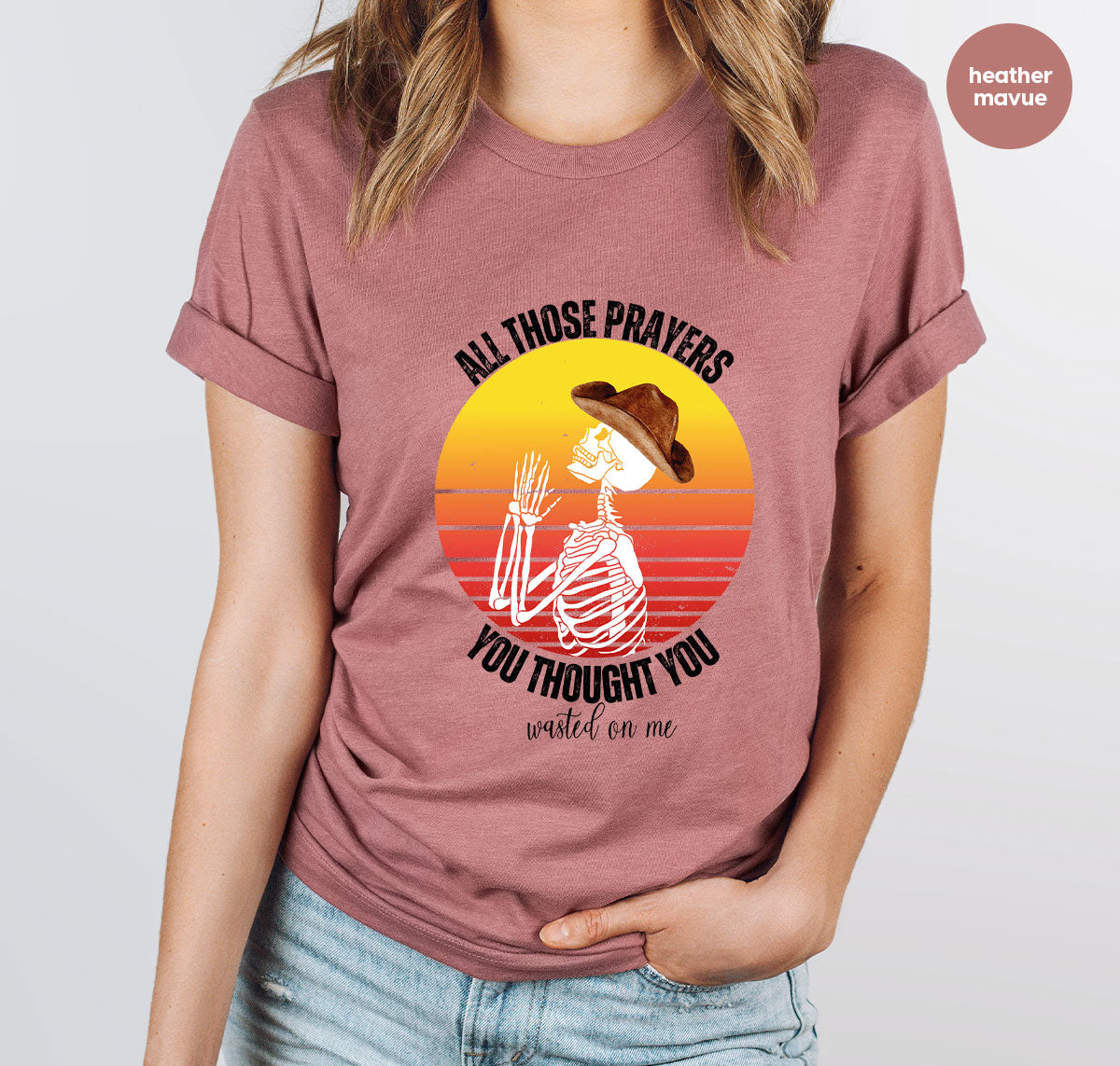 Halloween Crewneck Sweatshirt, Vintage Skeleton Shirt, Christian Vneck T Shirts