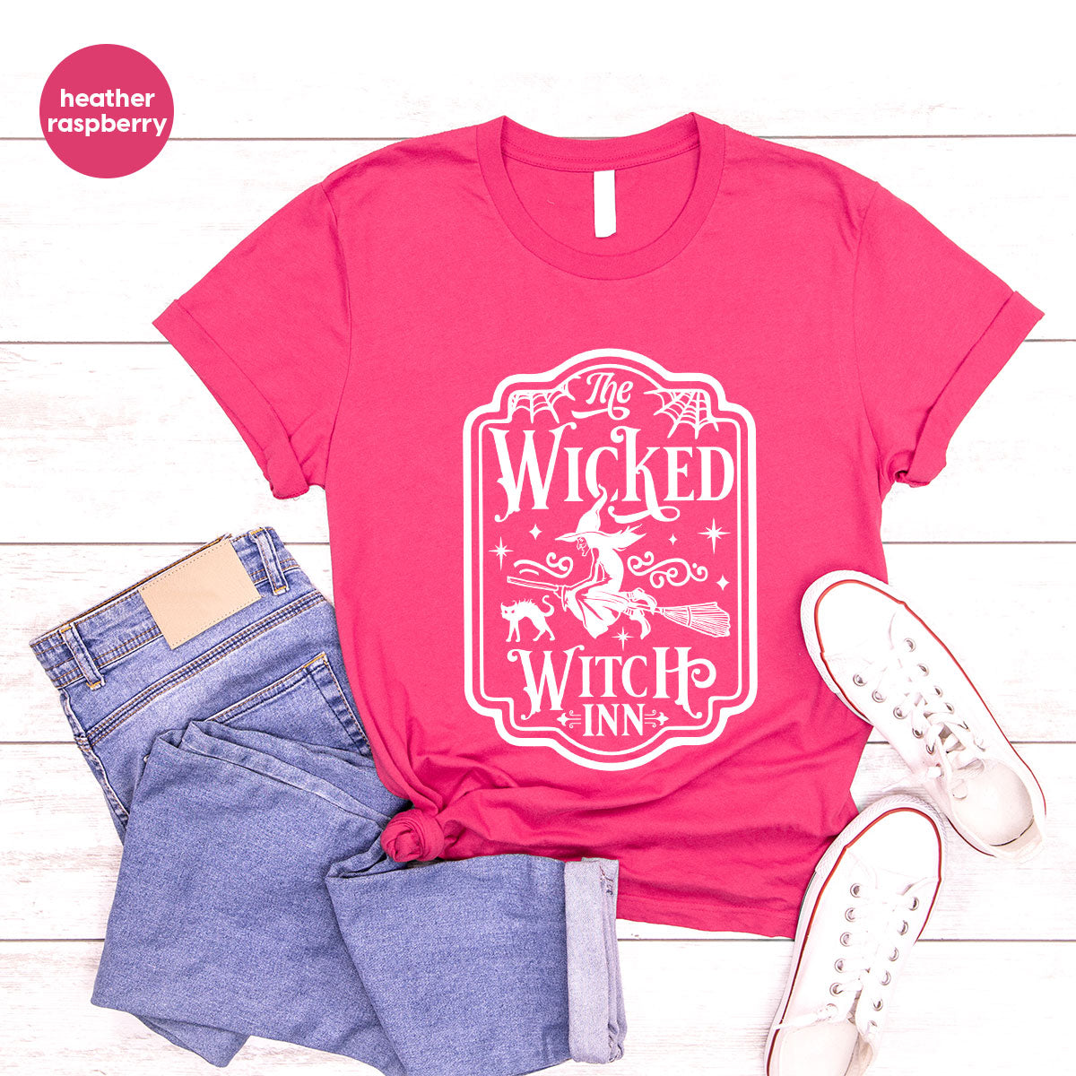 Witch Crewneck Sweatshirt, Halloween Shirts for Women, Funny Gift For Her, Spooky Season Party Tshirt, Witchy Graphic Tees