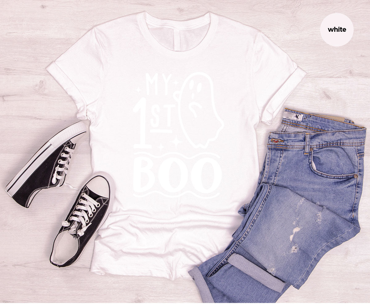 Halloween Baby Onesie®, Ghost Baby Clothes, Halloween Newborn Gifts, Spooky Season Kids Shirts, My First Boo T-Shirt, Baby Boy Bodysuit