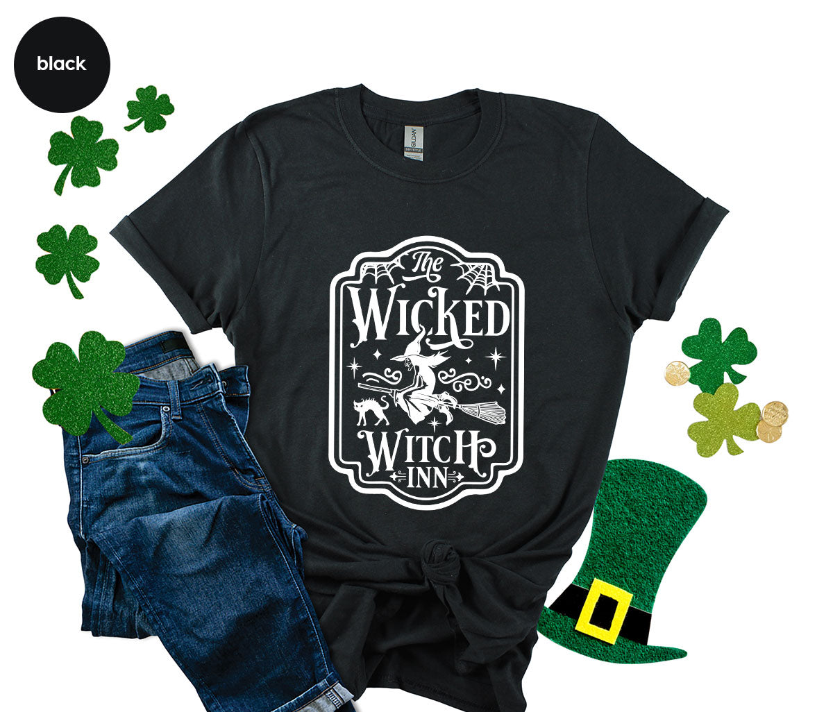 Witch Crewneck Sweatshirt, Halloween Shirts for Women, Funny Gift For Her, Spooky Season Party Tshirt, Witchy Graphic Tees