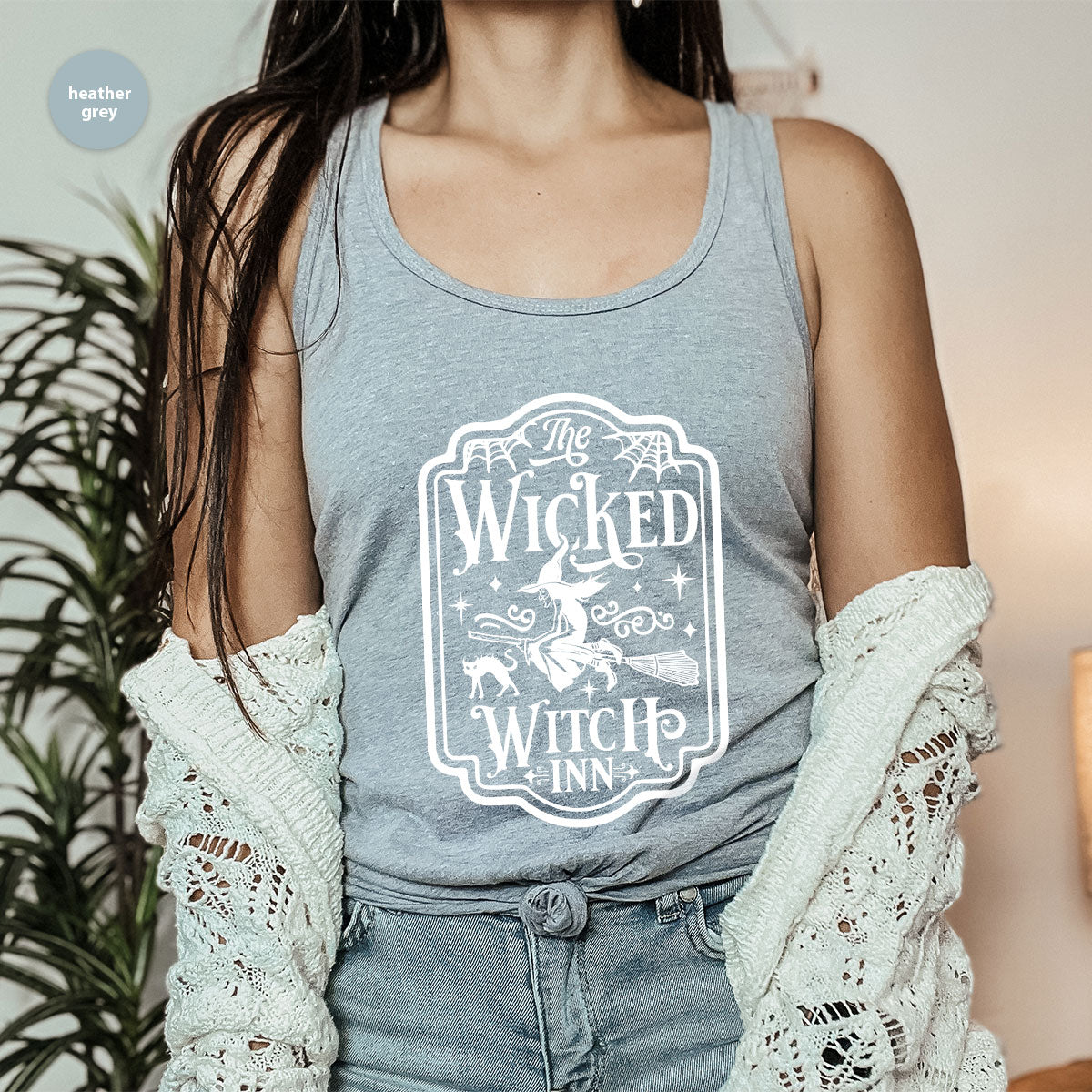Witch Crewneck Sweatshirt, Halloween Shirts for Women, Funny Gift For Her, Spooky Season Party Tshirt, Witchy Graphic Tees