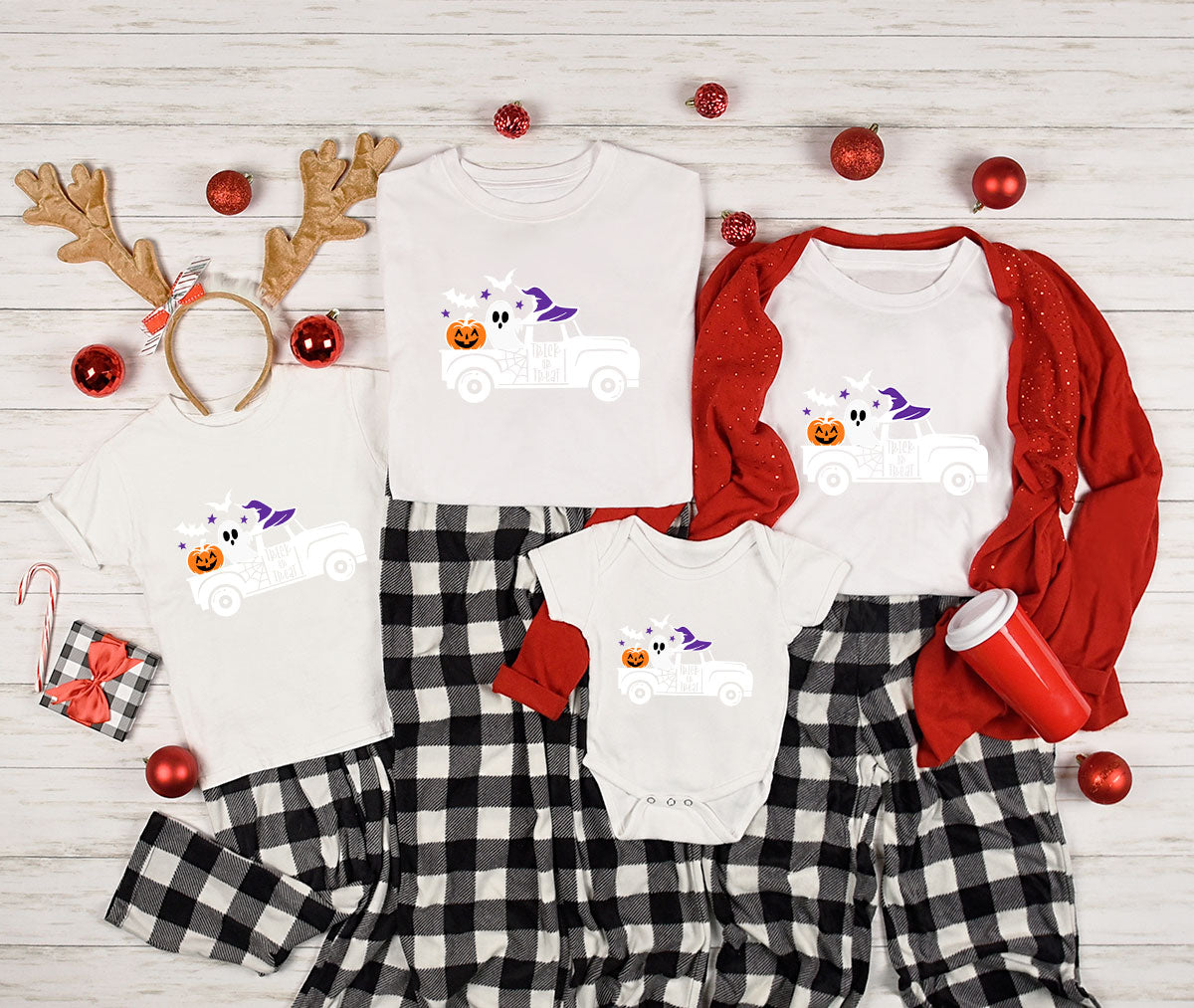Halloween Sweatshirt, Halloween Gifts, Pumpkin Graphic Tees, Spooky Season Clothes, Witchy Vneck Shirt, Cute Ghost TShirt, Boo Truck T-Shirt