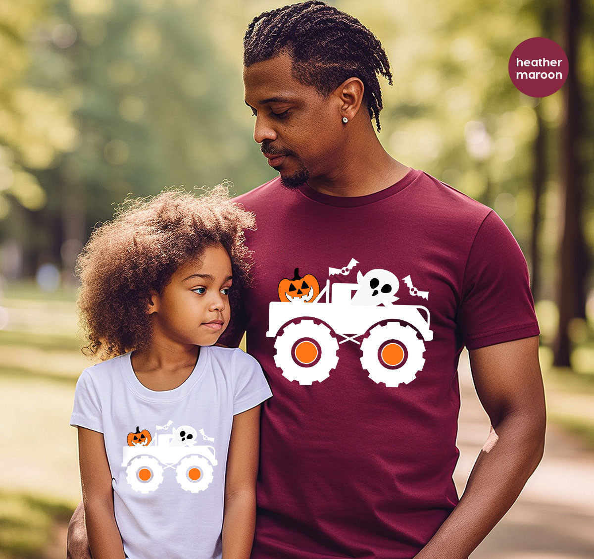 Kids Halloween Shirt, Halloween Gifts, Boys Truck T-Shirt, Ghost Outfit, Pumpkin Graphic Tees, Spooky Season Gifts, Toddler Clothes