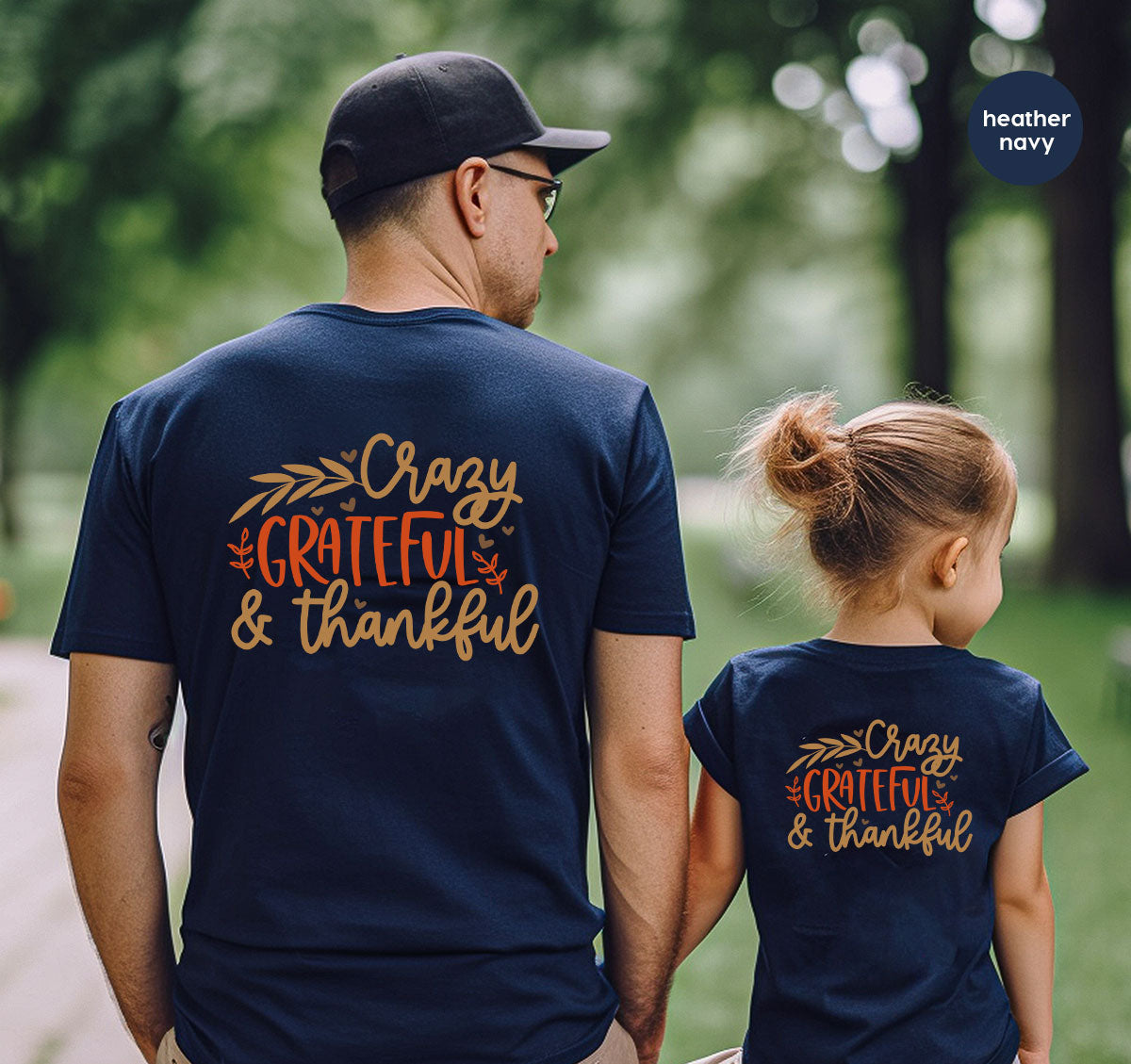 Funny Fall T Shirt, Gift for Her, Crazy Grateful Thankful T-Shirt, Autumn Clothing, Happy Thanksgiving TShirts, Leaves Graphic Tees