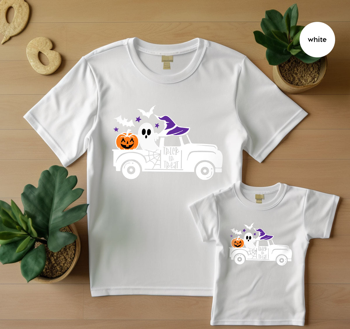 Halloween Sweatshirt, Halloween Gifts, Pumpkin Graphic Tees, Spooky Season Clothes, Witchy Vneck Shirt, Cute Ghost TShirt, Boo Truck T-Shirt