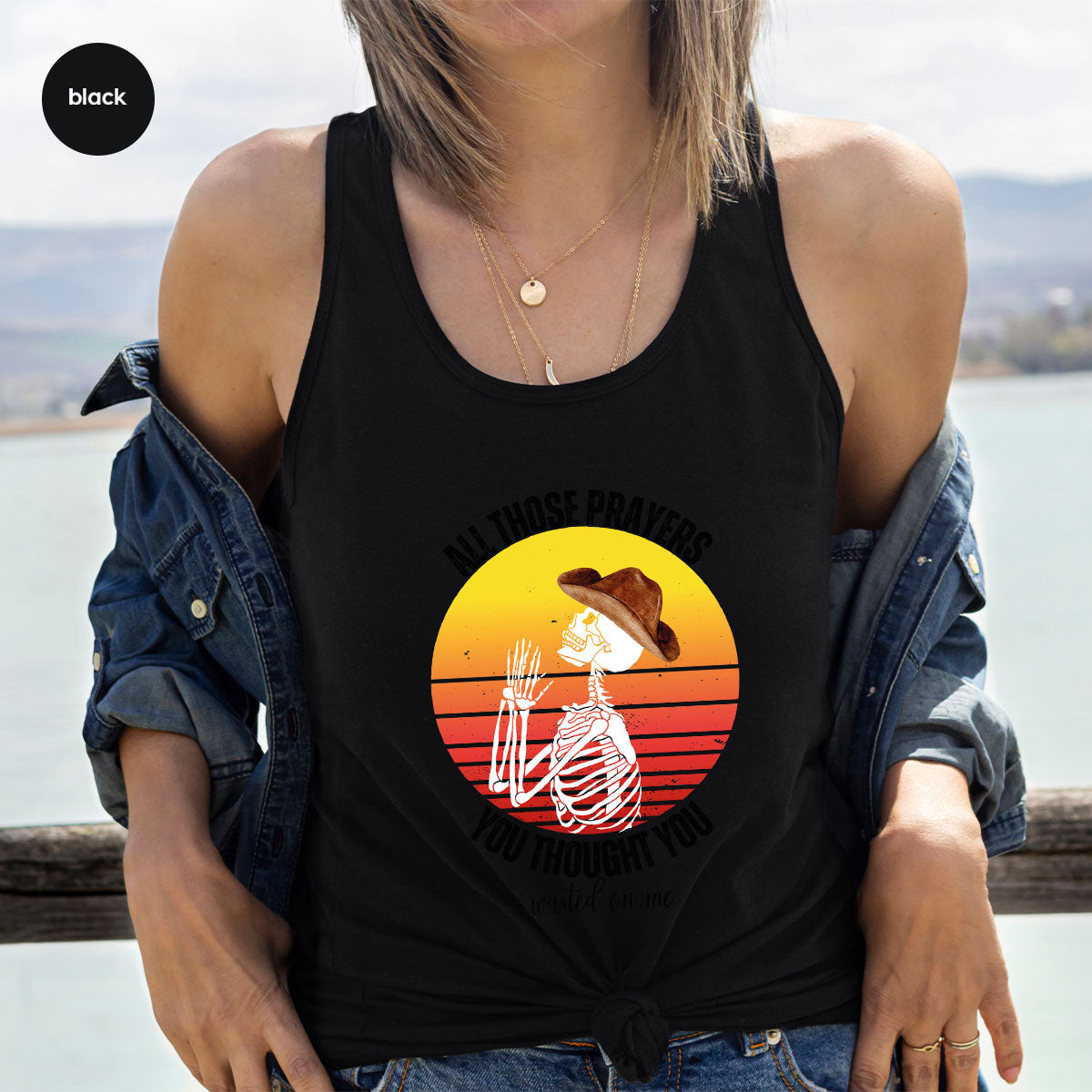 Halloween Crewneck Sweatshirt, Vintage Skeleton Shirt, Christian Vneck T Shirts