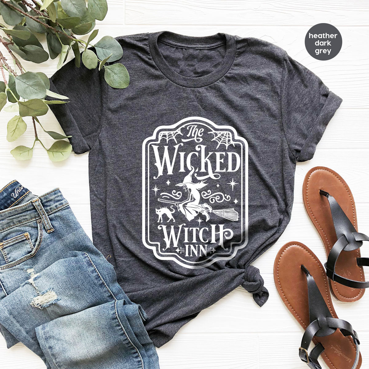 Witch Crewneck Sweatshirt, Halloween Shirts for Women, Funny Gift For Her, Spooky Season Party Tshirt, Witchy Graphic Tees