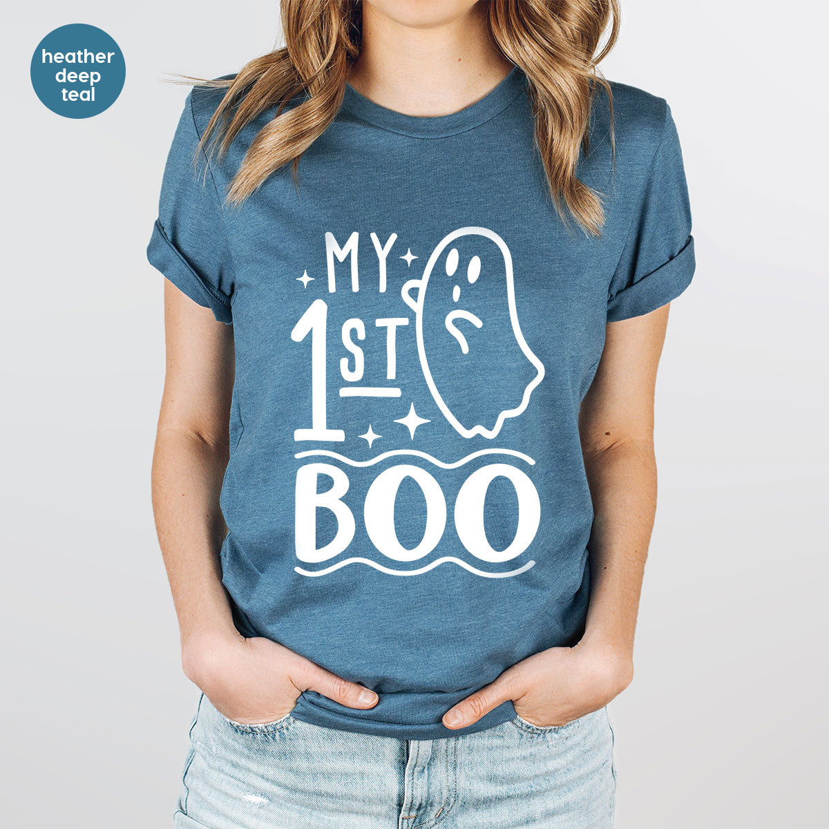 Halloween Baby Onesie®, Ghost Baby Clothes, Halloween Newborn Gifts, Spooky Season Kids Shirts, My First Boo T-Shirt, Baby Boy Bodysuit