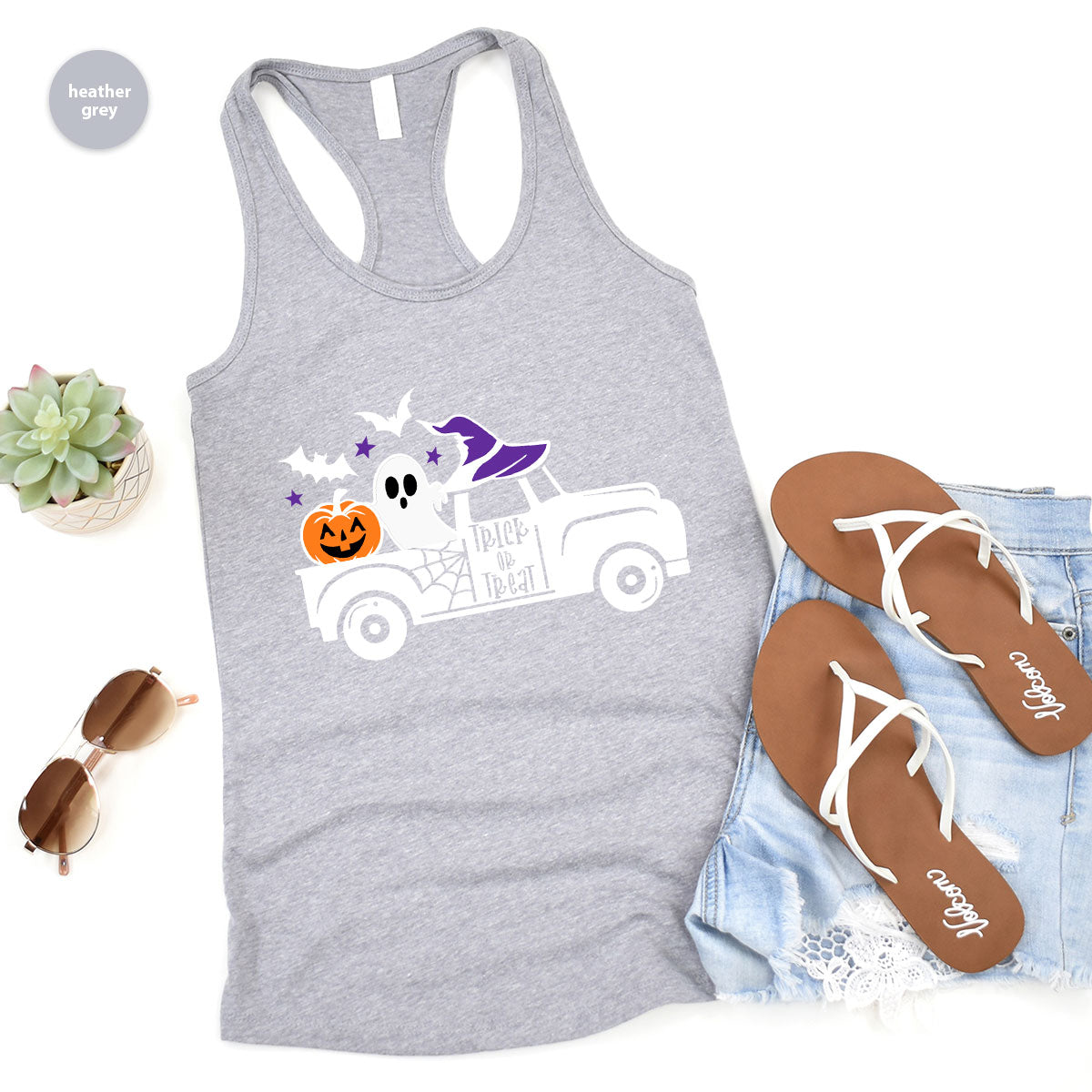 Halloween Sweatshirt, Halloween Gifts, Pumpkin Graphic Tees, Spooky Season Clothes, Witchy Vneck Shirt, Cute Ghost TShirt, Boo Truck T-Shirt