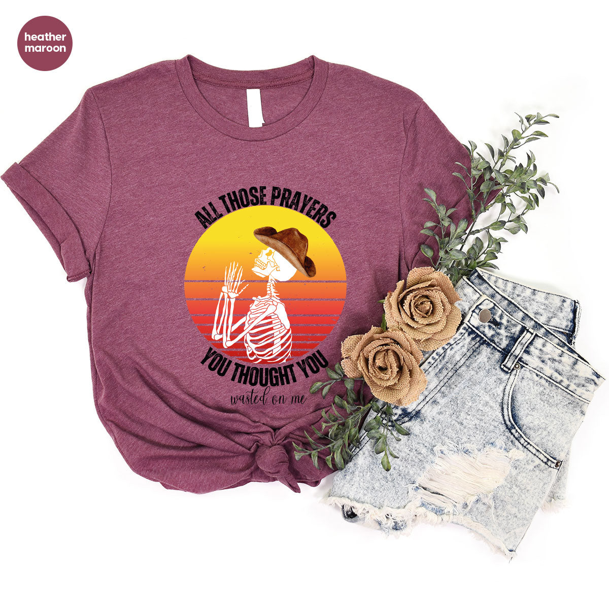 Halloween Crewneck Sweatshirt, Vintage Skeleton Shirt, Christian Vneck T Shirts