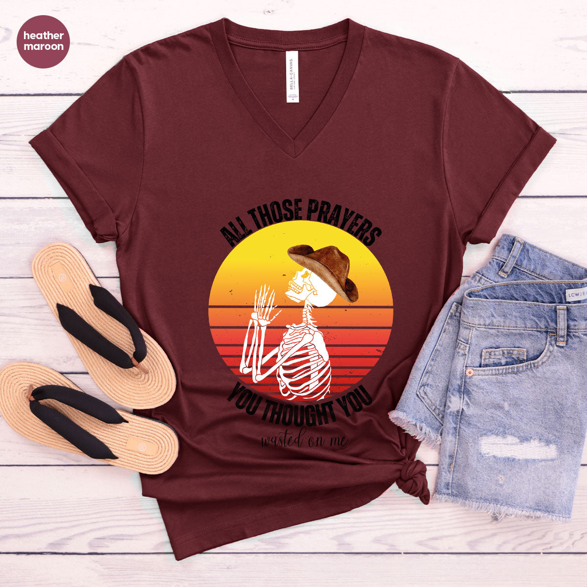 Halloween Crewneck Sweatshirt, Vintage Skeleton Shirt, Christian Vneck T Shirts