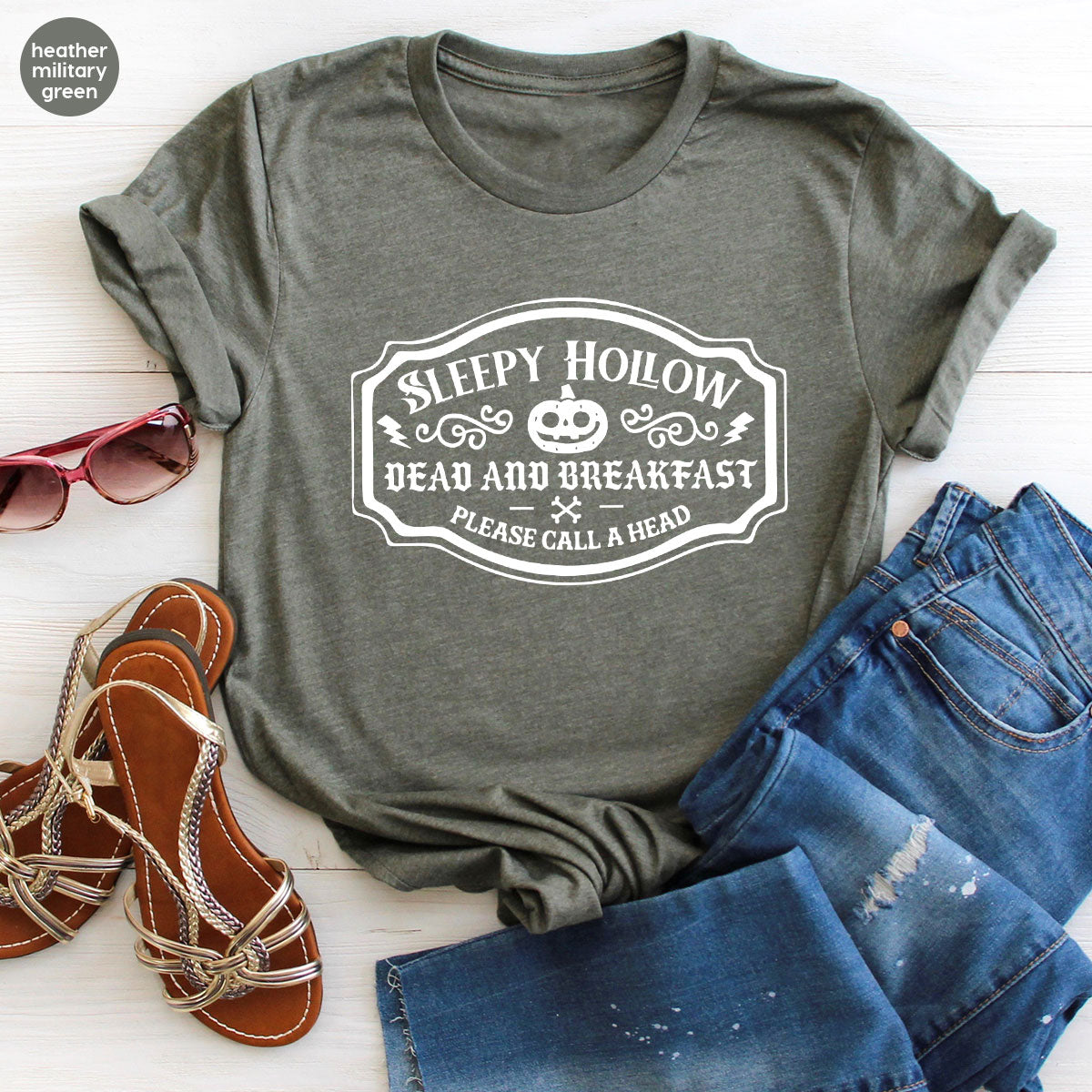 Halloween Sweatshirt, Pumpkin Graphic Tees, Funny Farmer Outfit, Gift for Her, Spooky Season Clothes, Cool Movie VNeck Shirt, Horror T-Shirt