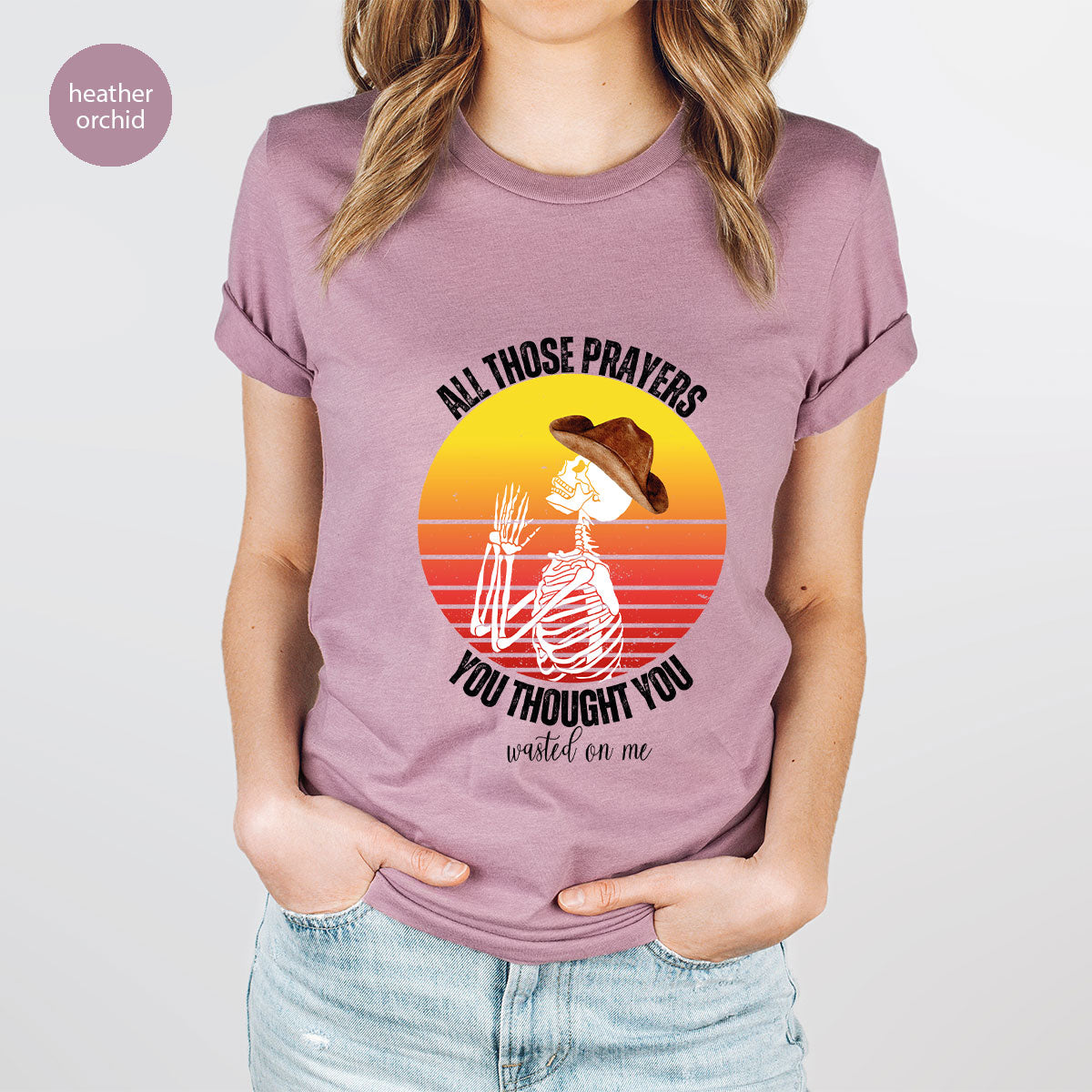 Halloween Crewneck Sweatshirt, Vintage Skeleton Shirt, Christian Vneck T Shirts