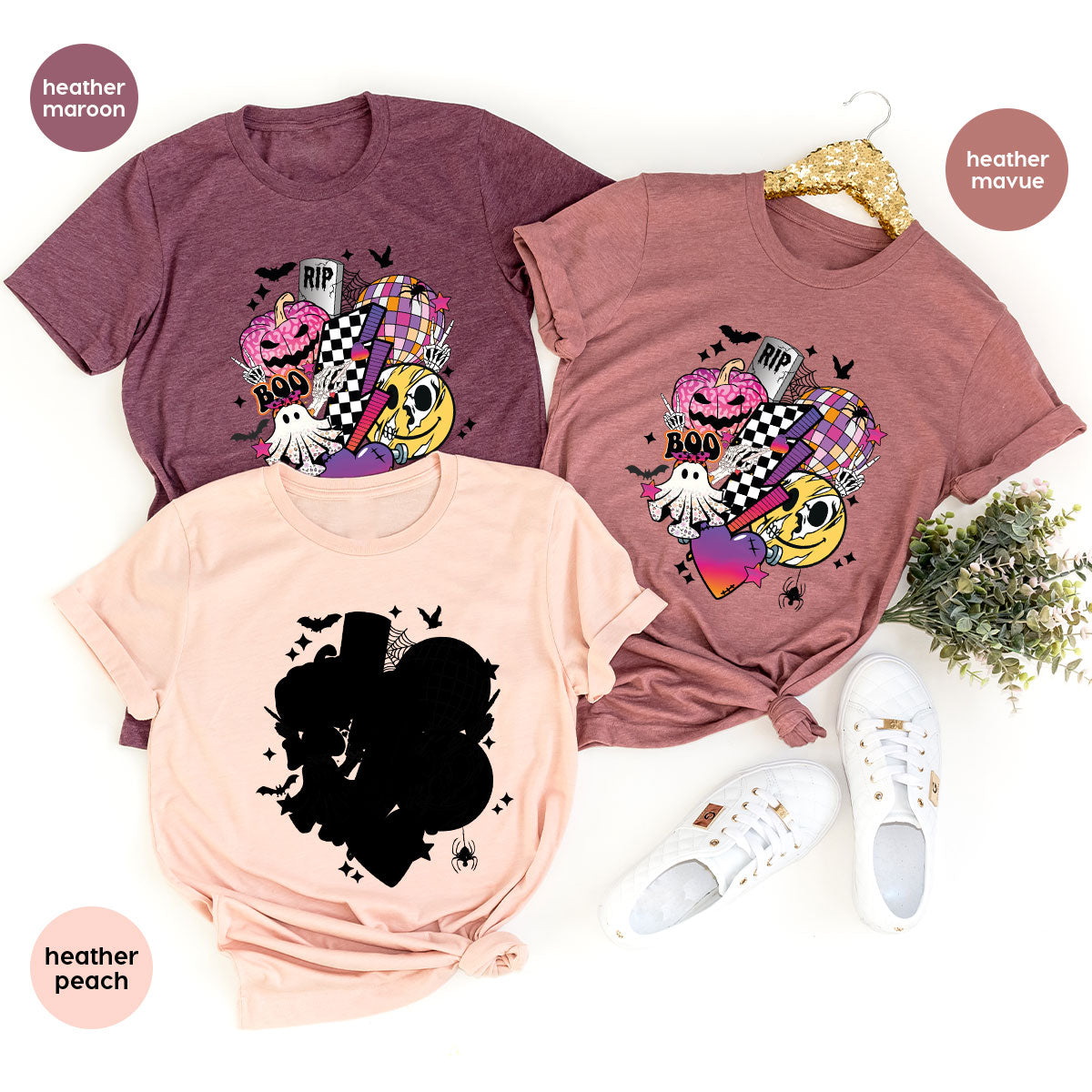 Halloween Shirt, Halloween Gifts, Spooky Season Shirt, Pumpkin Graphic Tees, Girls Fall Clothing, Halloween Party Outfit, Ghost Vneck Shirt