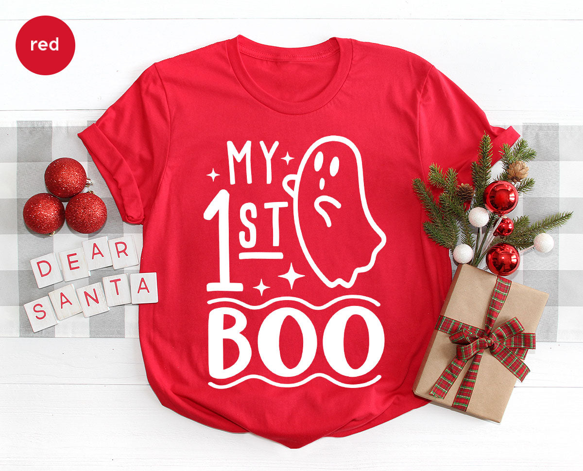 Halloween Baby Onesie®, Ghost Baby Clothes, Halloween Newborn Gifts, Spooky Season Kids Shirts, My First Boo T-Shirt, Baby Boy Bodysuit