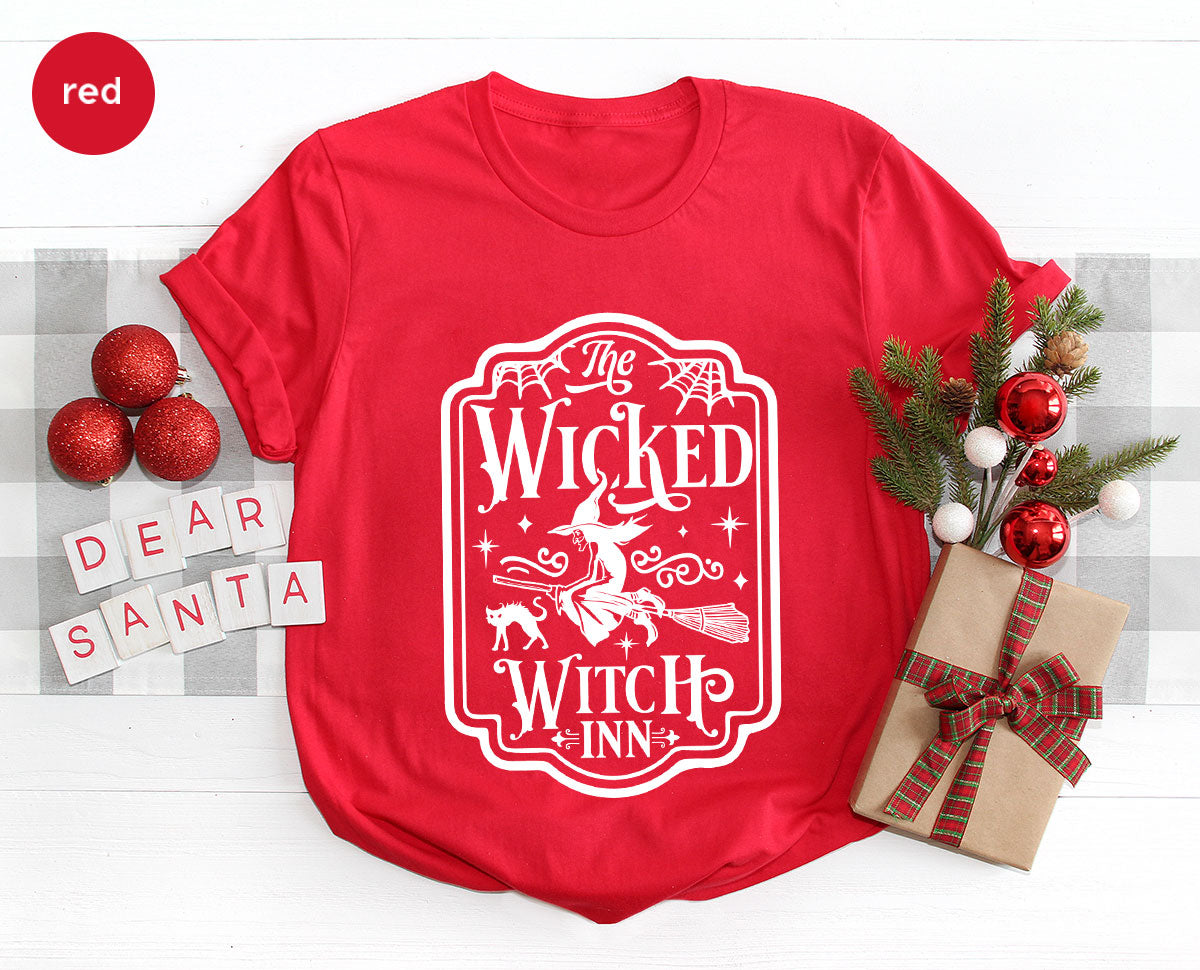 Witch Crewneck Sweatshirt, Halloween Shirts for Women, Funny Gift For Her, Spooky Season Party Tshirt, Witchy Graphic Tees
