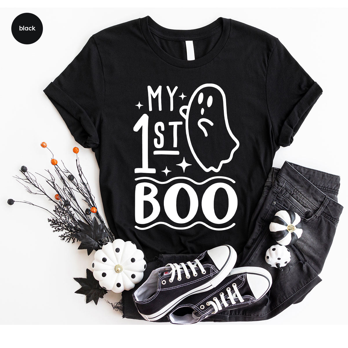 Halloween Baby Onesie®, Ghost Baby Clothes, Halloween Newborn Gifts, Spooky Season Kids Shirts, My First Boo T-Shirt, Baby Boy Bodysuit