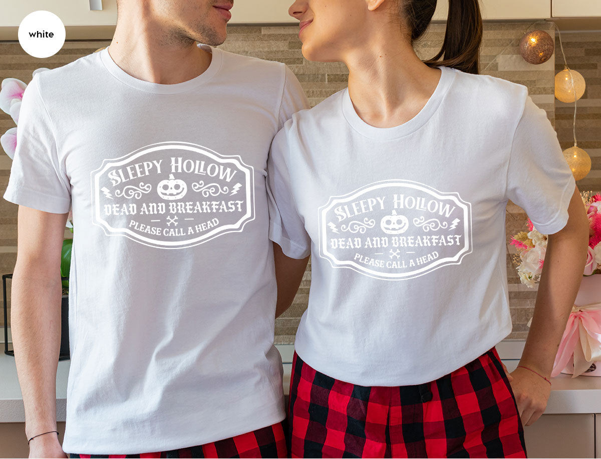 Halloween Sweatshirt, Pumpkin Graphic Tees, Funny Farmer Outfit, Gift for Her, Spooky Season Clothes, Cool Movie VNeck Shirt, Horror T-Shirt