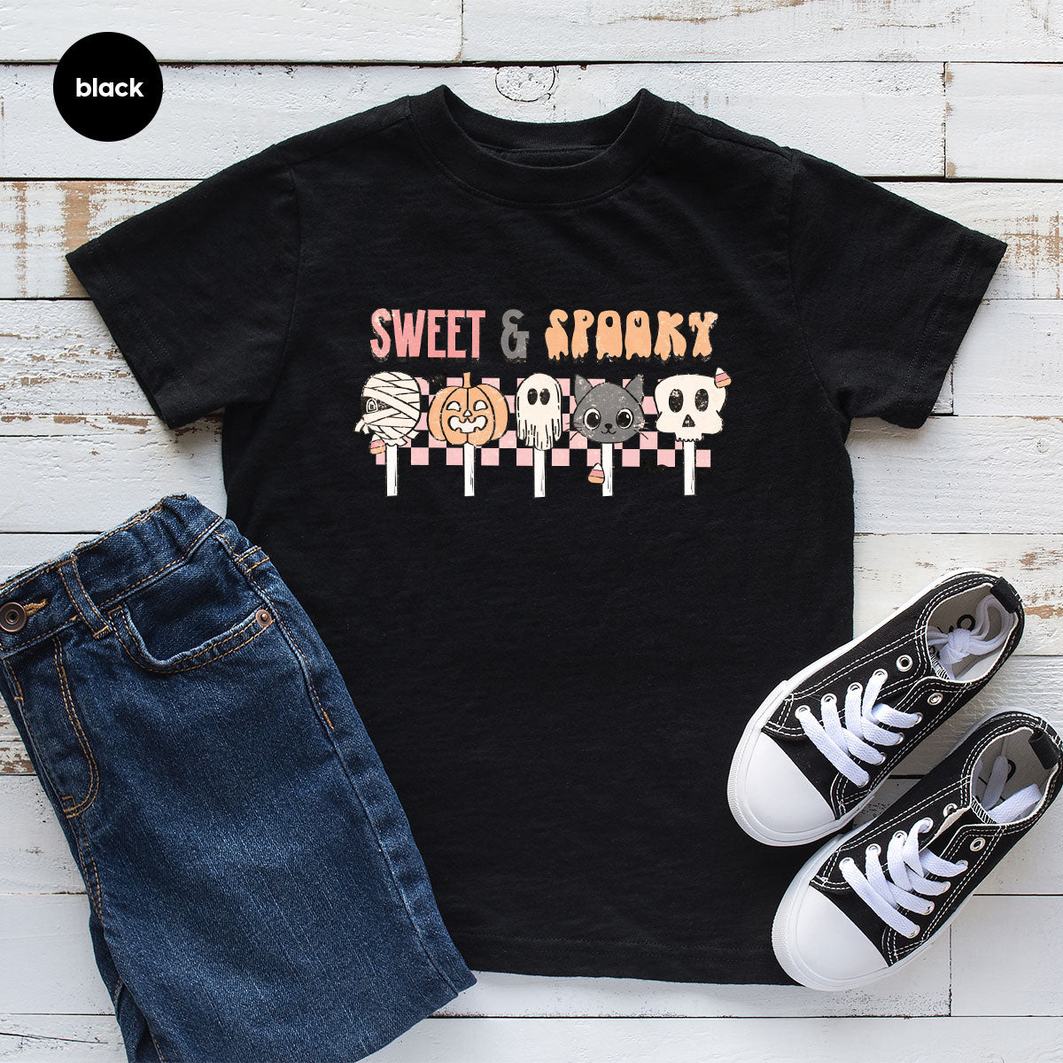 Retro Pumpkin T Shirt, Vintage Cat T-Shirt, Sweet Toddler TShirt