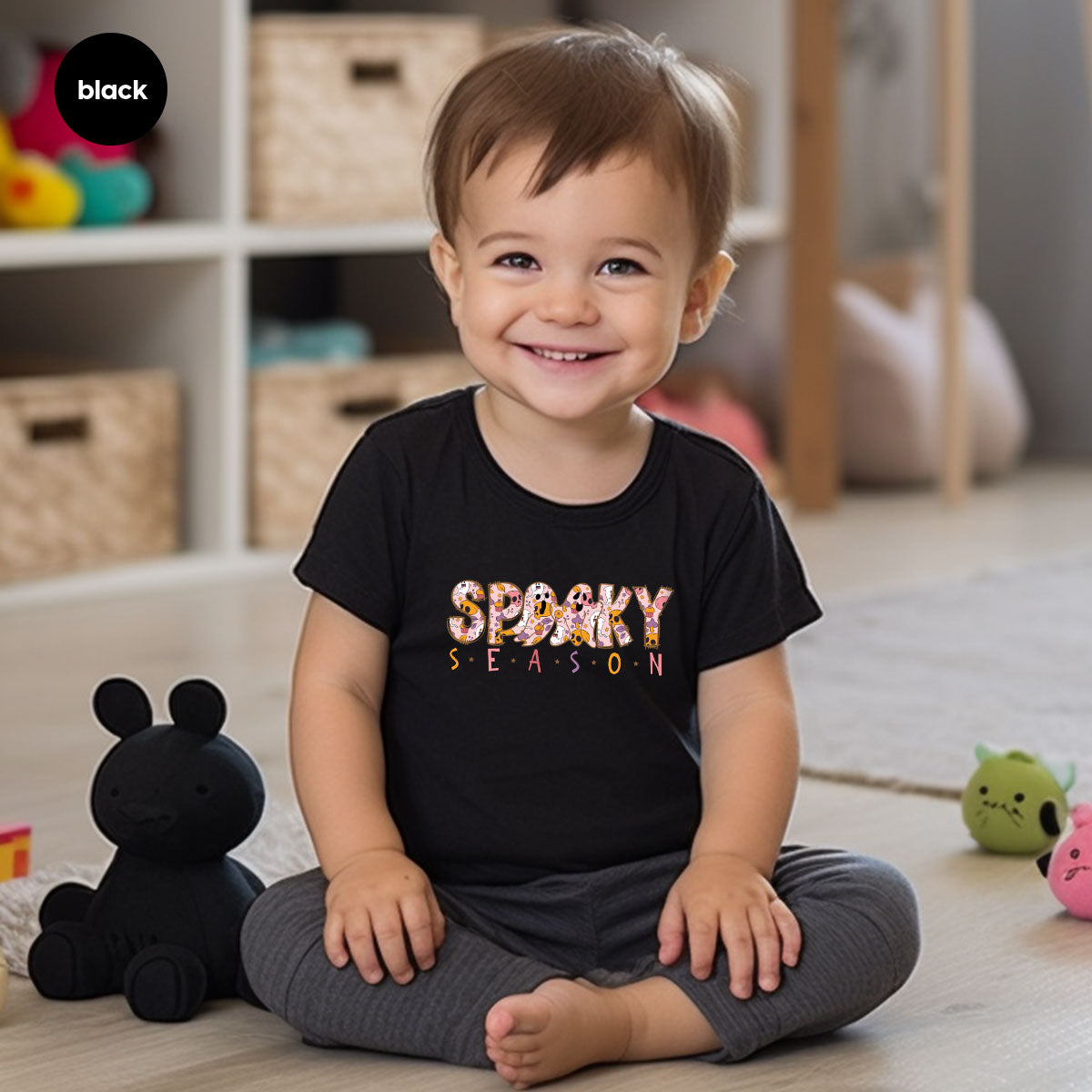 Ghost Graphic Tees, Cute Kid Halloween Shirt, Spooky Shirt