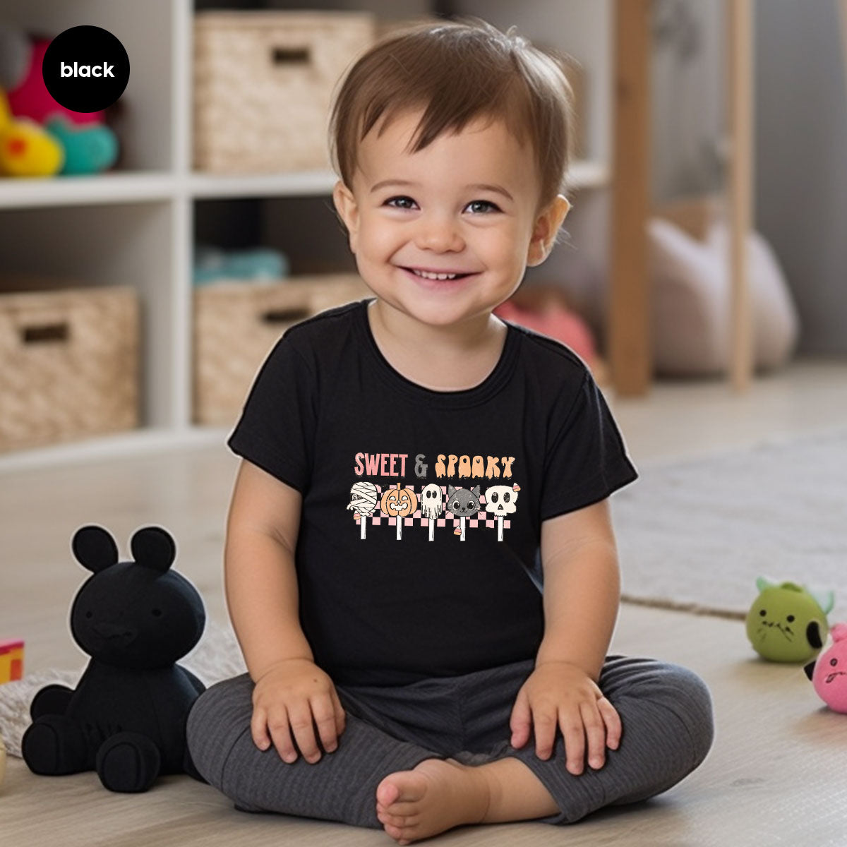 Retro Pumpkin T Shirt, Vintage Cat T-Shirt, Sweet Toddler TShirt