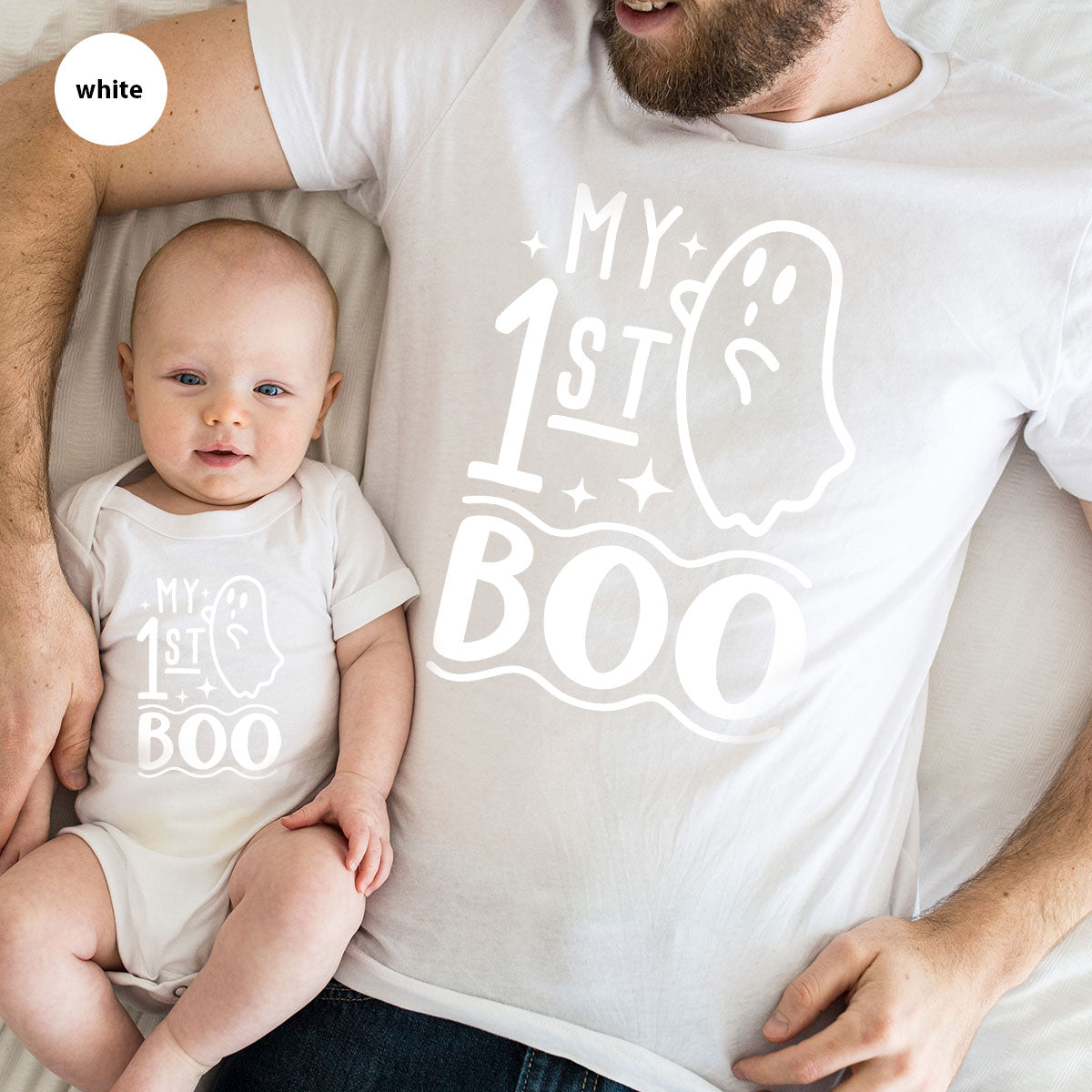 Halloween Baby Onesie®, Ghost Baby Clothes, Halloween Newborn Gifts, Spooky Season Kids Shirts, My First Boo T-Shirt, Baby Boy Bodysuit