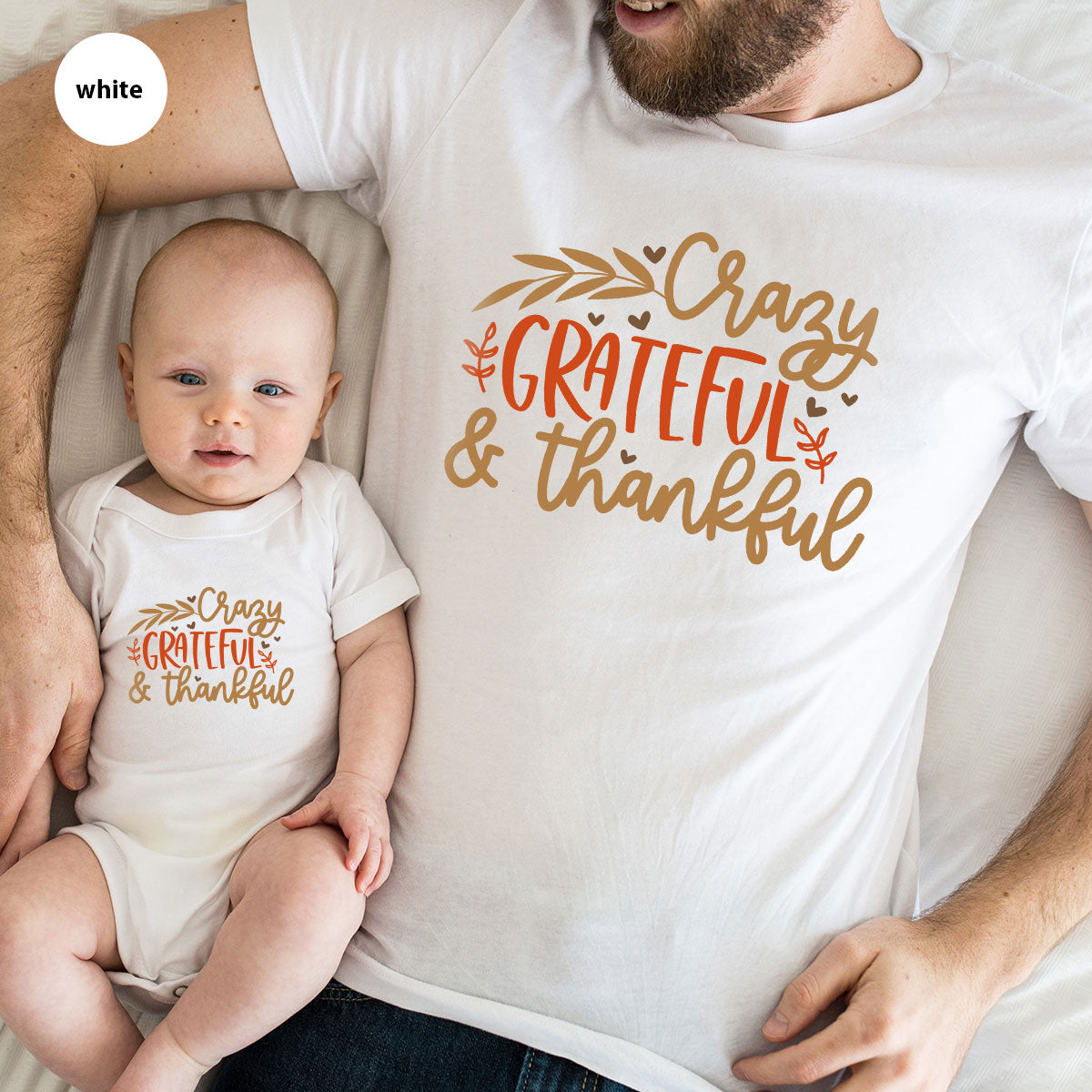 Funny Fall T Shirt, Gift for Her, Crazy Grateful Thankful T-Shirt, Autumn Clothing, Happy Thanksgiving TShirts, Leaves Graphic Tees