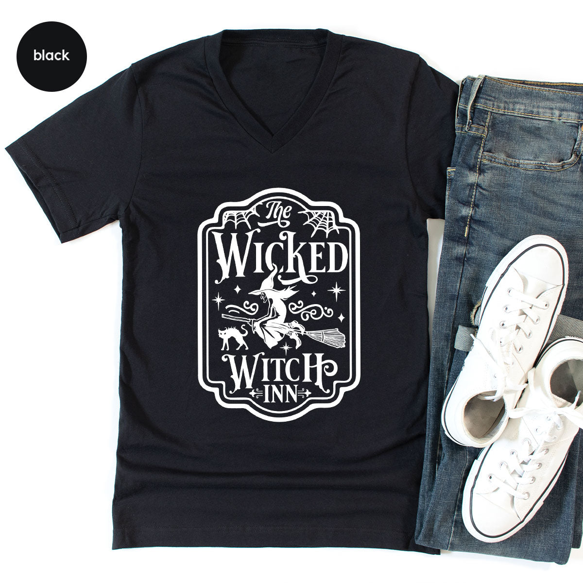 Witch Crewneck Sweatshirt, Halloween Shirts for Women, Funny Gift For Her, Spooky Season Party Tshirt, Witchy Graphic Tees