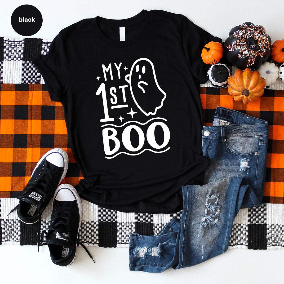 Halloween Baby Onesie®, Ghost Baby Clothes, Halloween Newborn Gifts, Spooky Season Kids Shirts, My First Boo T-Shirt, Baby Boy Bodysuit