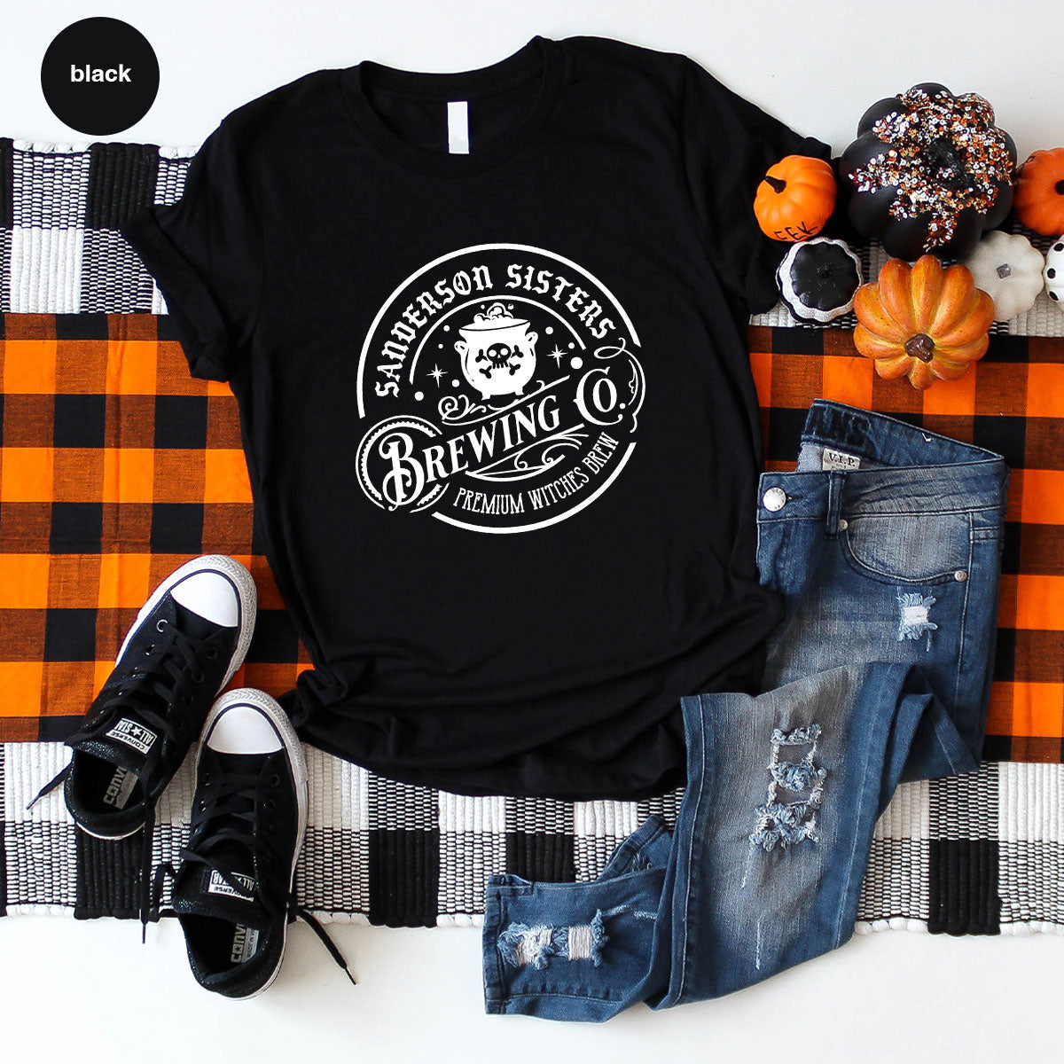 Witches Brew T-Shirt, Witchy Gifts for Her, Halloween Crewneck Sweatshirt, Girls Party Shirts, Spooky Season Graphic Tees, Womens Clothing