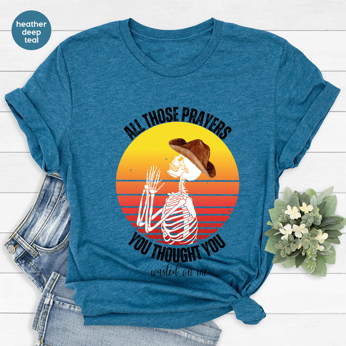 Halloween Crewneck Sweatshirt, Vintage Skeleton Shirt, Christian Vneck T Shirts