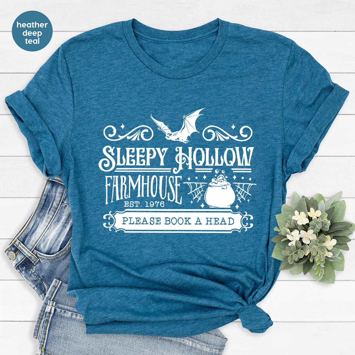 Spooky Season Clothing, Halloween Party Shirts, Farm Horror Outfit, Farmer Crewneck Sweatshirt, Witchy Gifts for Her, Witch Graphic Tees