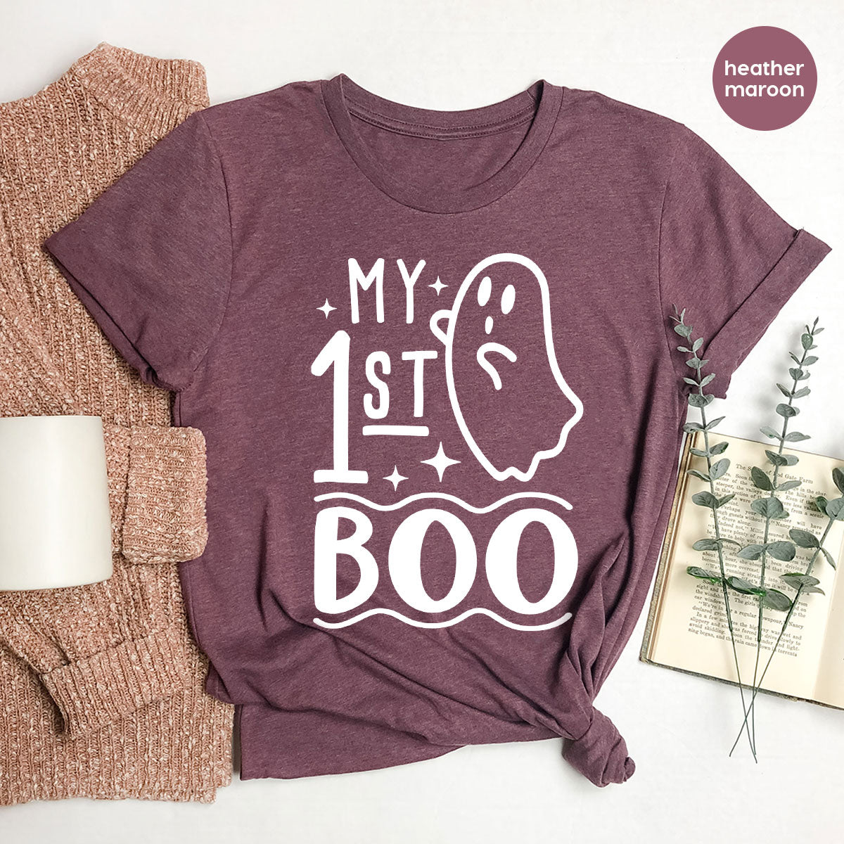 Halloween Baby Onesie®, Ghost Baby Clothes, Halloween Newborn Gifts, Spooky Season Kids Shirts, My First Boo T-Shirt, Baby Boy Bodysuit