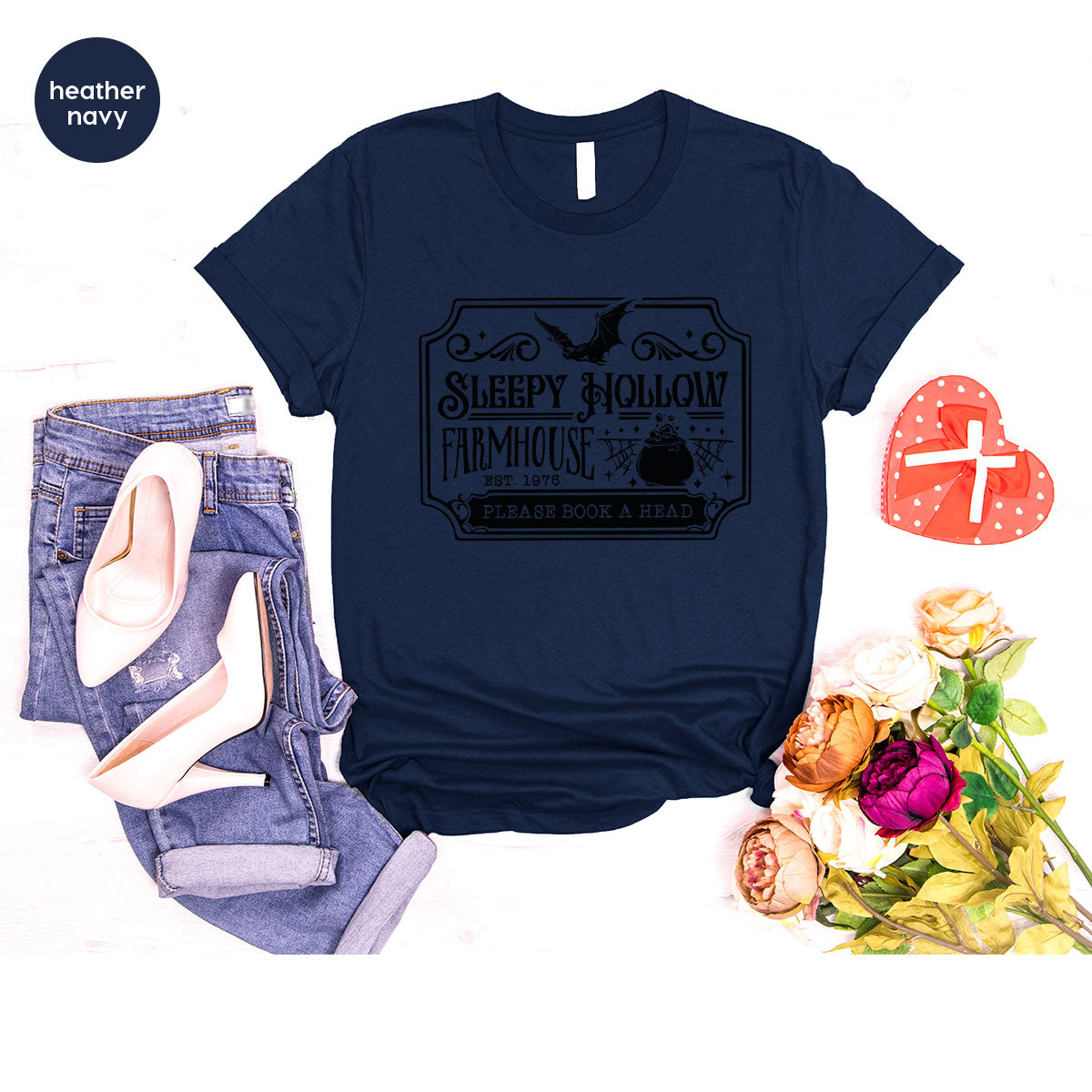 Halloween Farm T Shirt, Horror Crewneck Sweatshirt, Farm Gifts, Witchy Clothing, Spooky Season Graphic Tees, Halloween Party VNeck Shirt