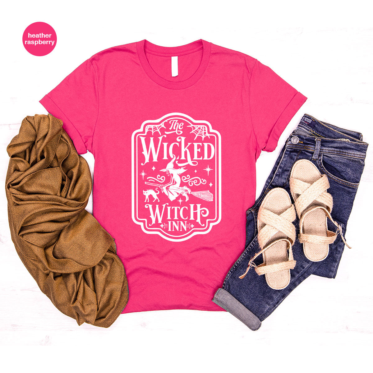 Witch Crewneck Sweatshirt, Halloween Shirts for Women, Funny Gift For Her, Spooky Season Party Tshirt, Witchy Graphic Tees