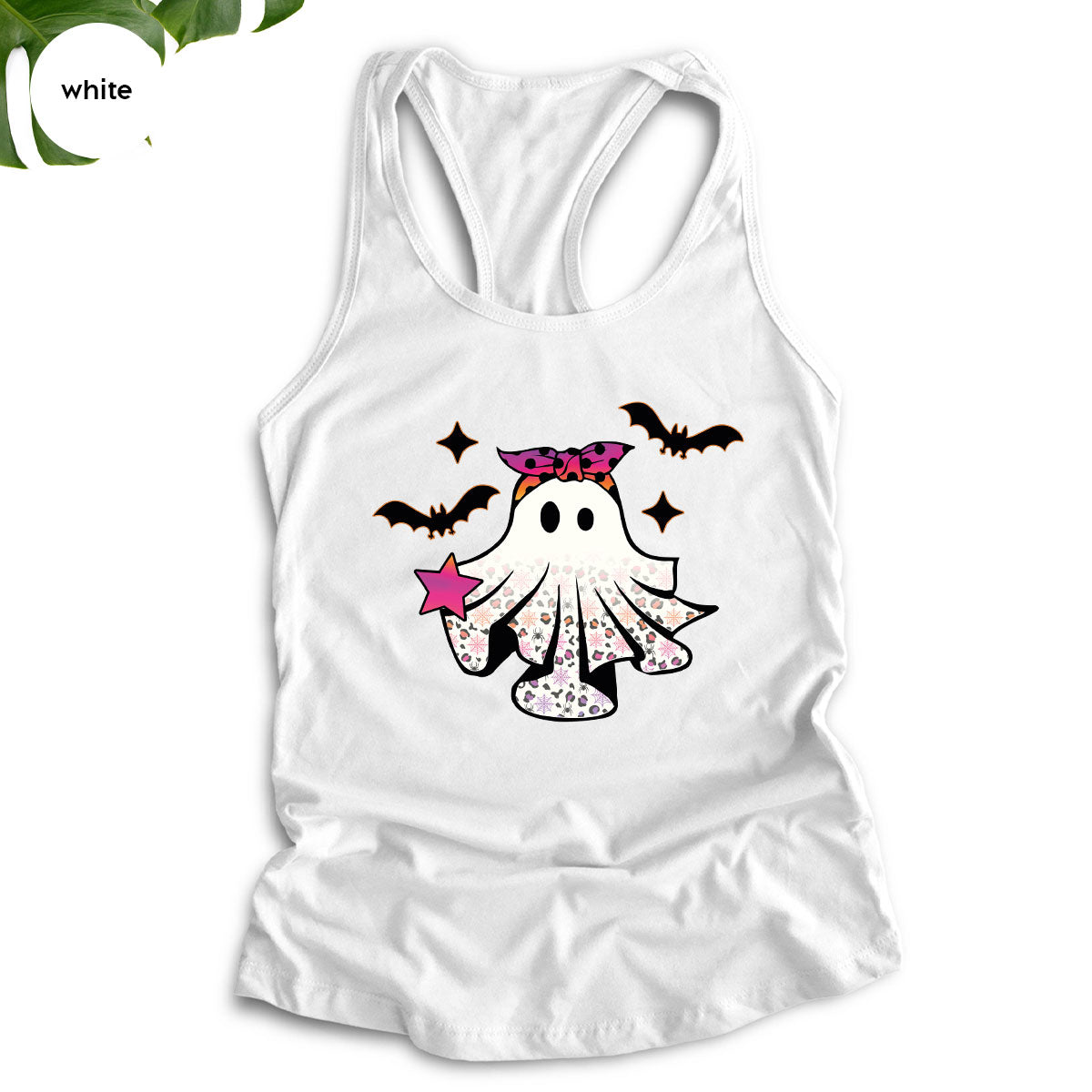 Spooky Season Outfit, Ghost Graphic Tee, Girls Boo Vneck TShirt