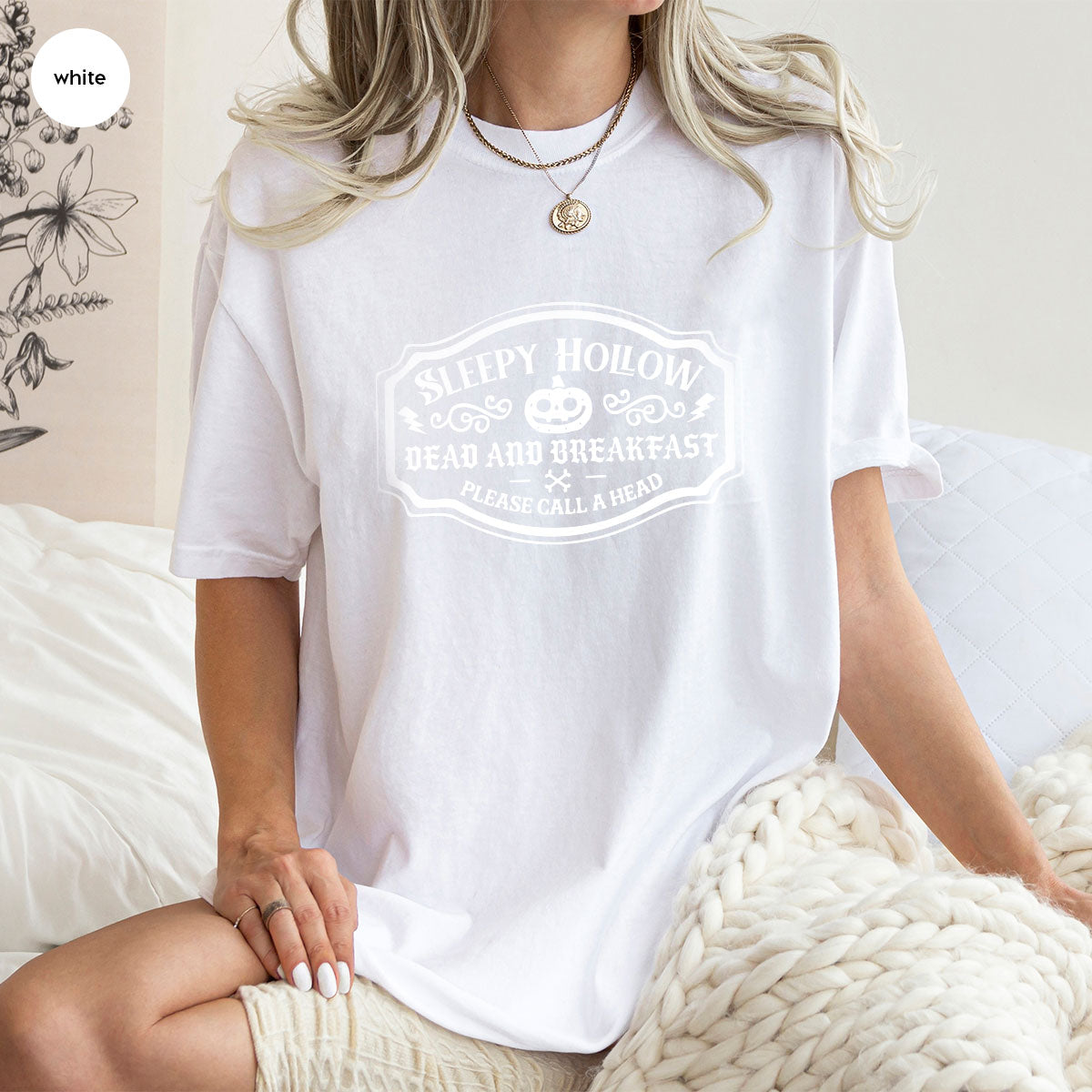 Halloween Sweatshirt, Pumpkin Graphic Tees, Funny Farmer Outfit, Gift for Her, Spooky Season Clothes, Cool Movie VNeck Shirt, Horror T-Shirt