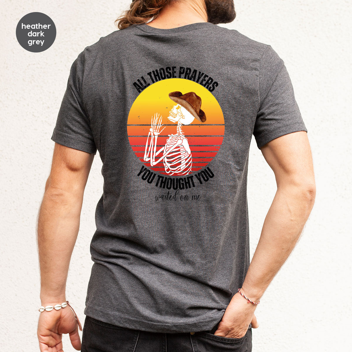 Halloween Crewneck Sweatshirt, Vintage Skeleton Shirt, Christian Vneck T Shirts