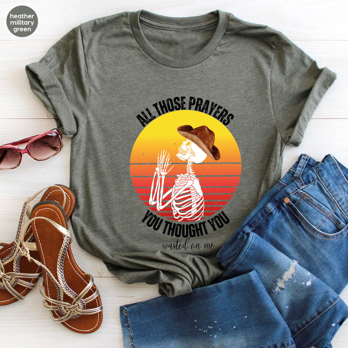 Halloween Crewneck Sweatshirt, Vintage Skeleton Shirt, Christian Vneck T Shirts