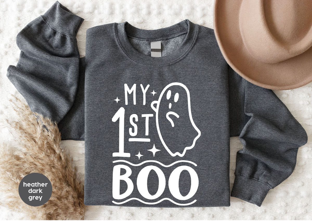 Halloween Baby Onesie®, Ghost Baby Clothes, Halloween Newborn Gifts, Spooky Season Kids Shirts, My First Boo T-Shirt, Baby Boy Bodysuit