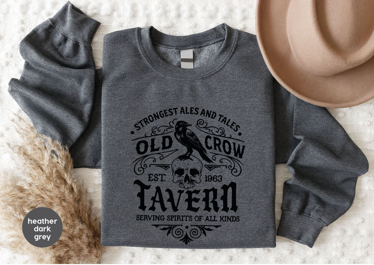 Cool Halloween Shirts, Spooky Season Gifts, Skeleton Crewneck Sweatshirt, Halloween Gifts, Graphic Tees for Men, Halloween Party T Shirts